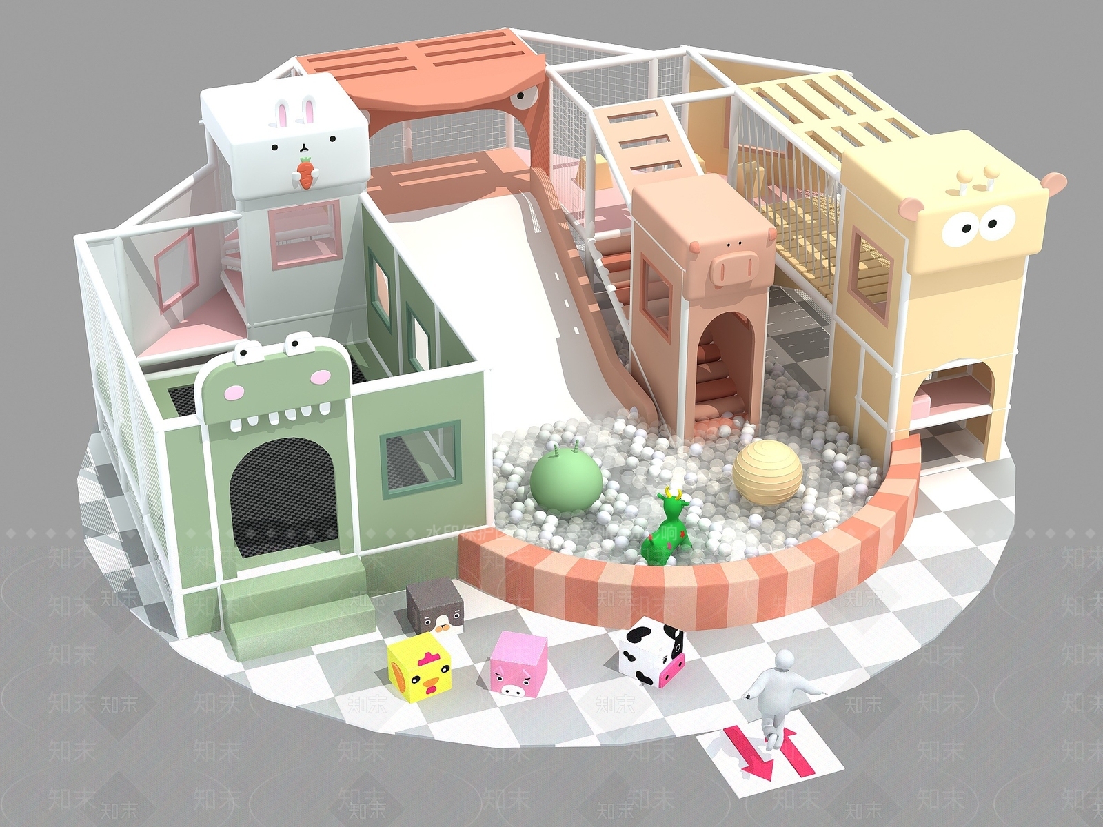 现代酒店设备3D模型下载【ID:1195445306】