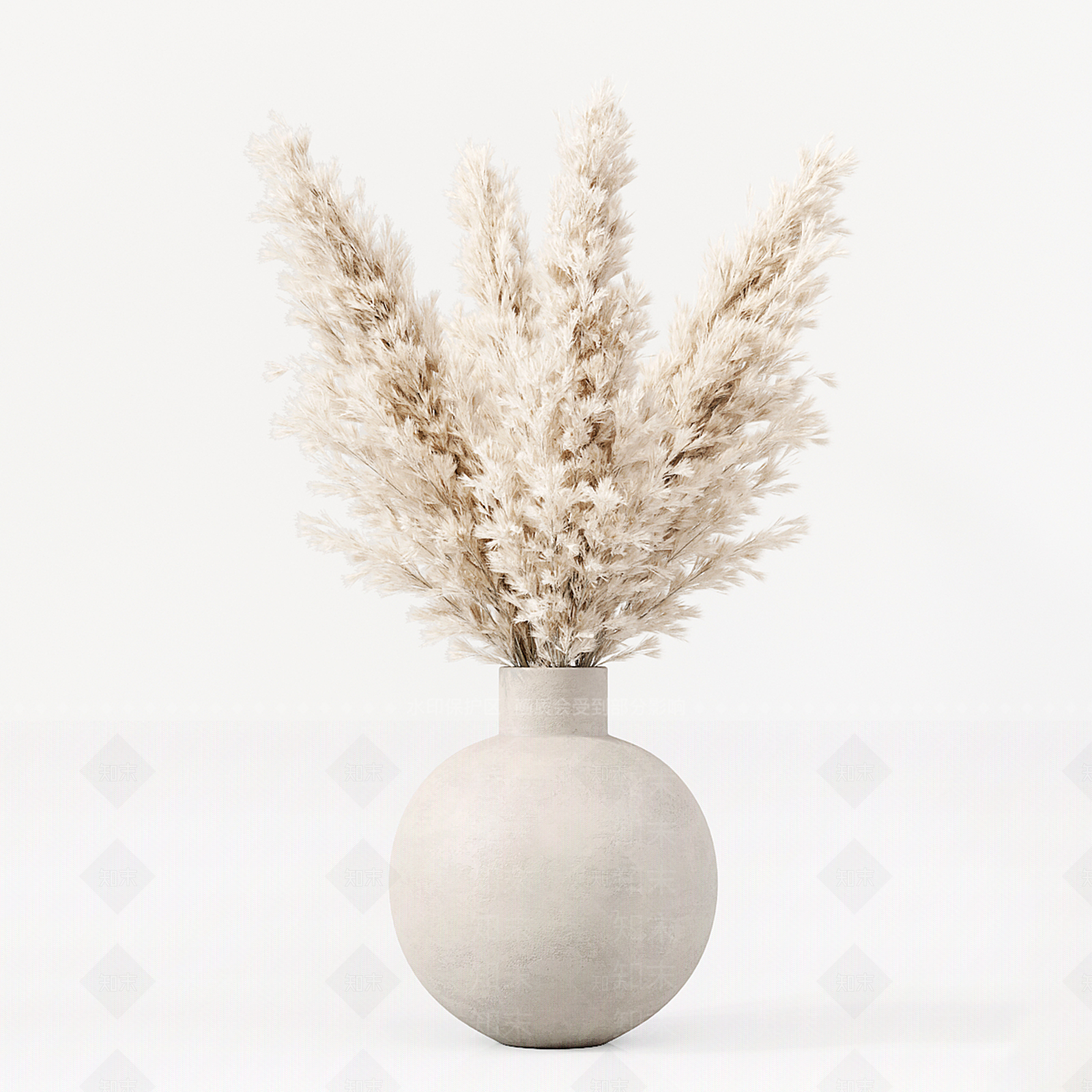 新中式侘寂花艺3D模型下载【ID:1195445853】