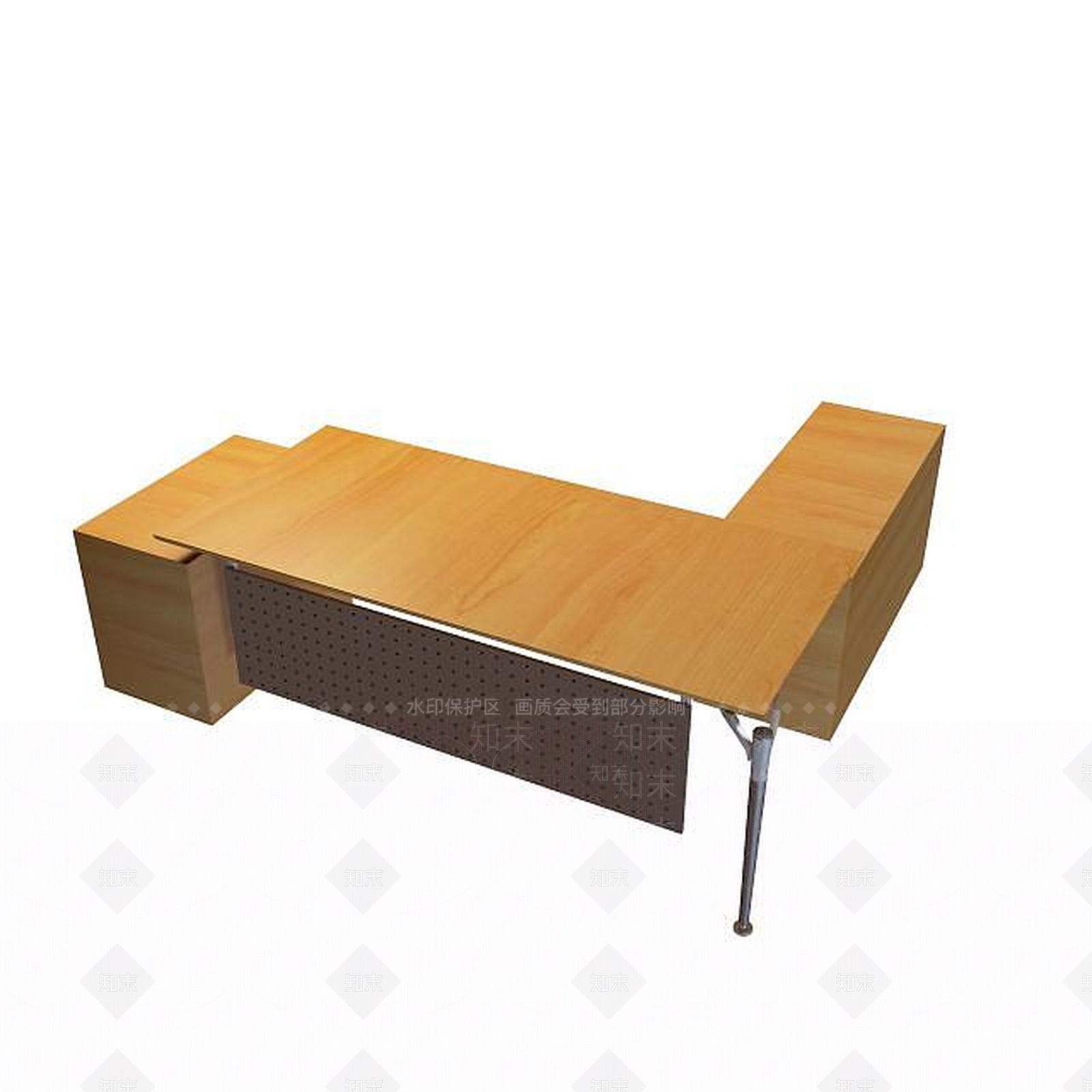 现代电脑办公桌3D模型下载【ID:1195445824】