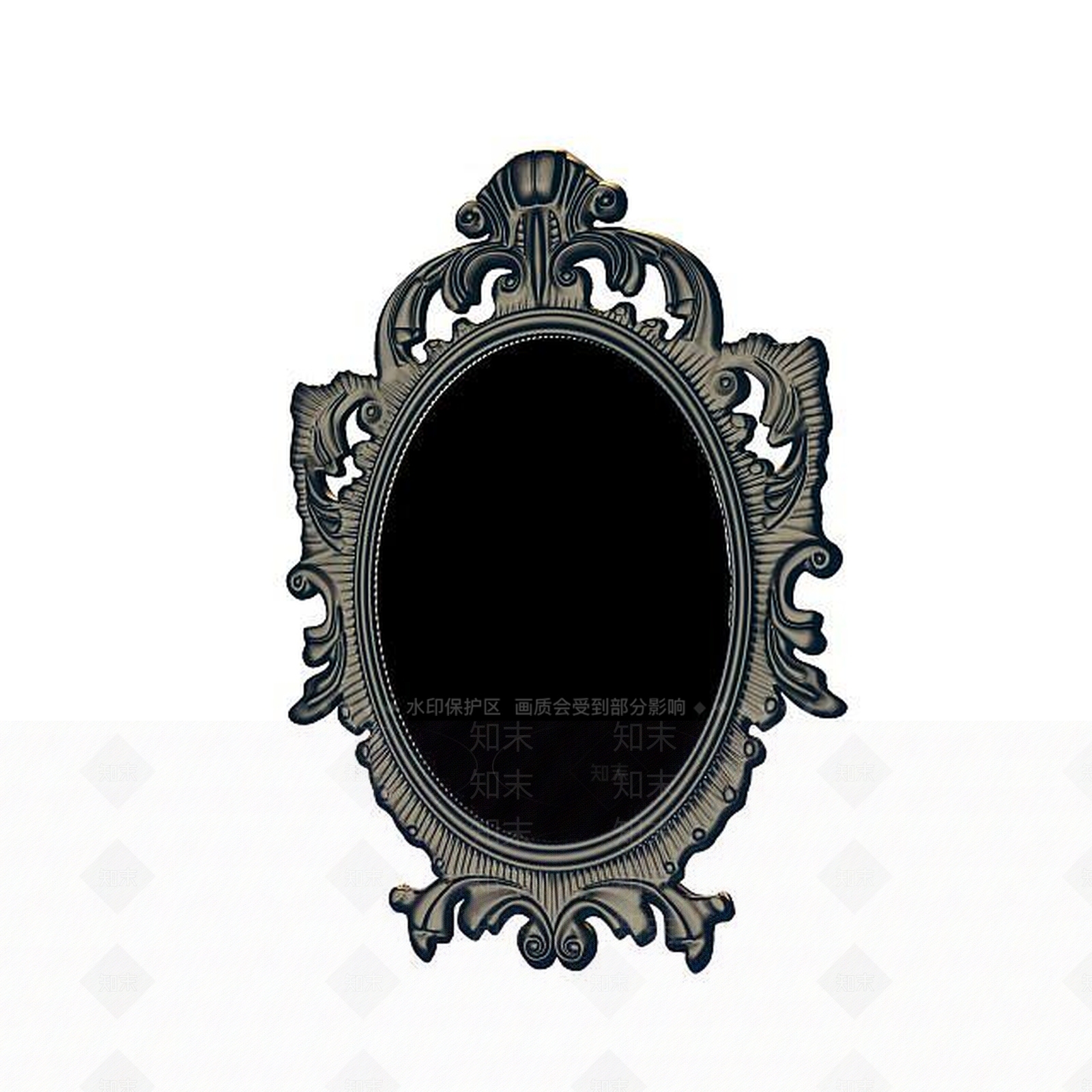 欧式古典欧式镜子3D模型下载【ID:1195449876】