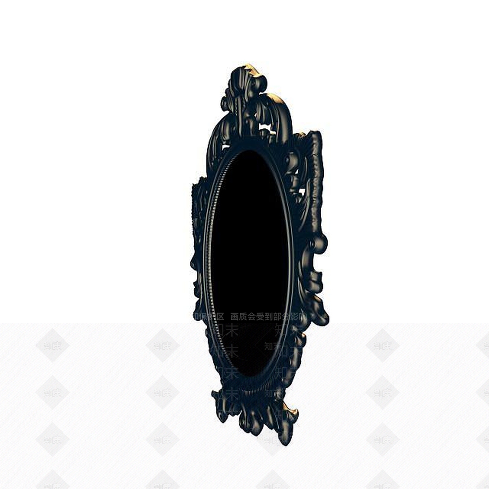 欧式古典欧式镜子3D模型下载【ID:1195449876】