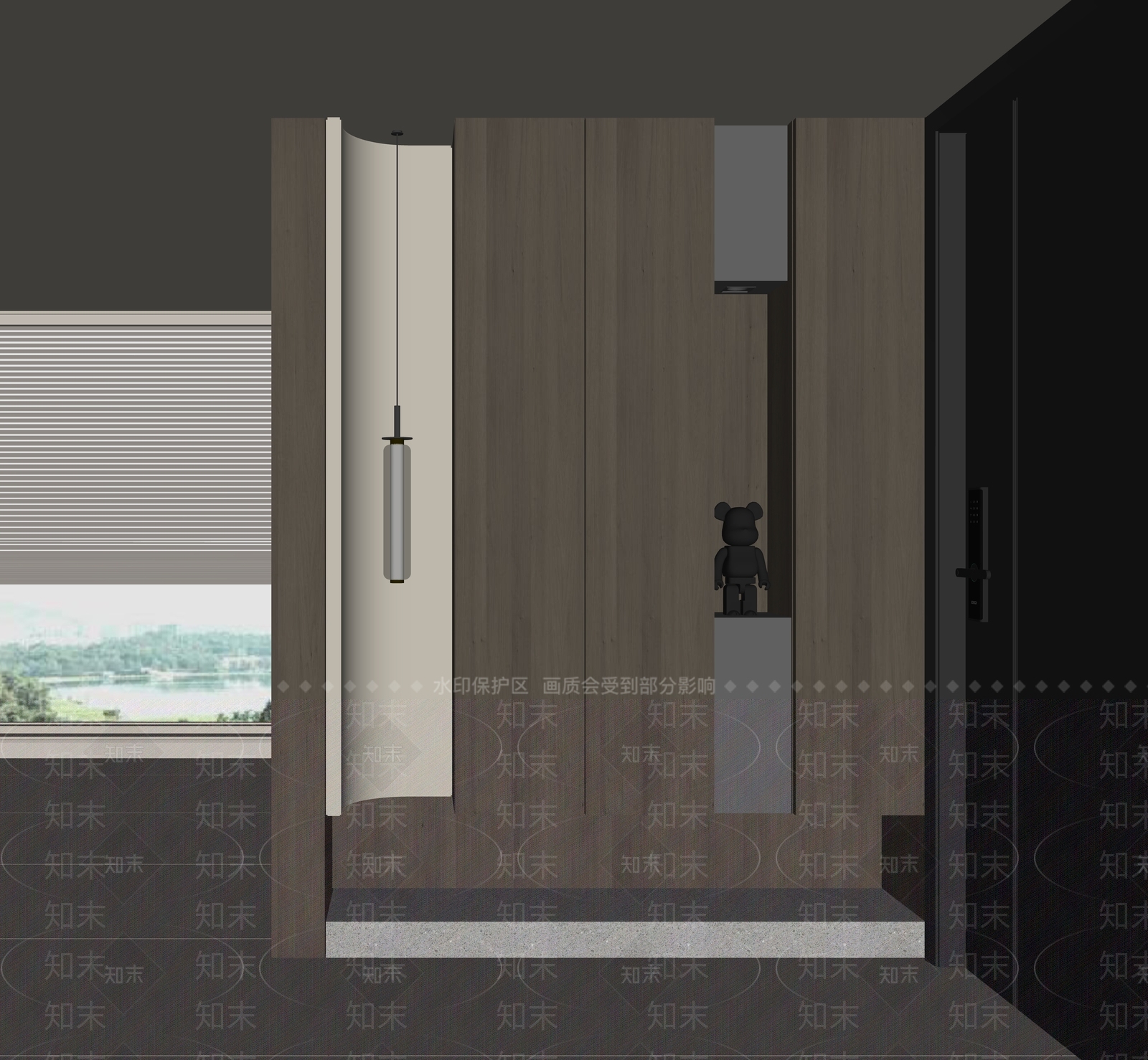 现代鞋柜SU模型下载【ID:1195449849】