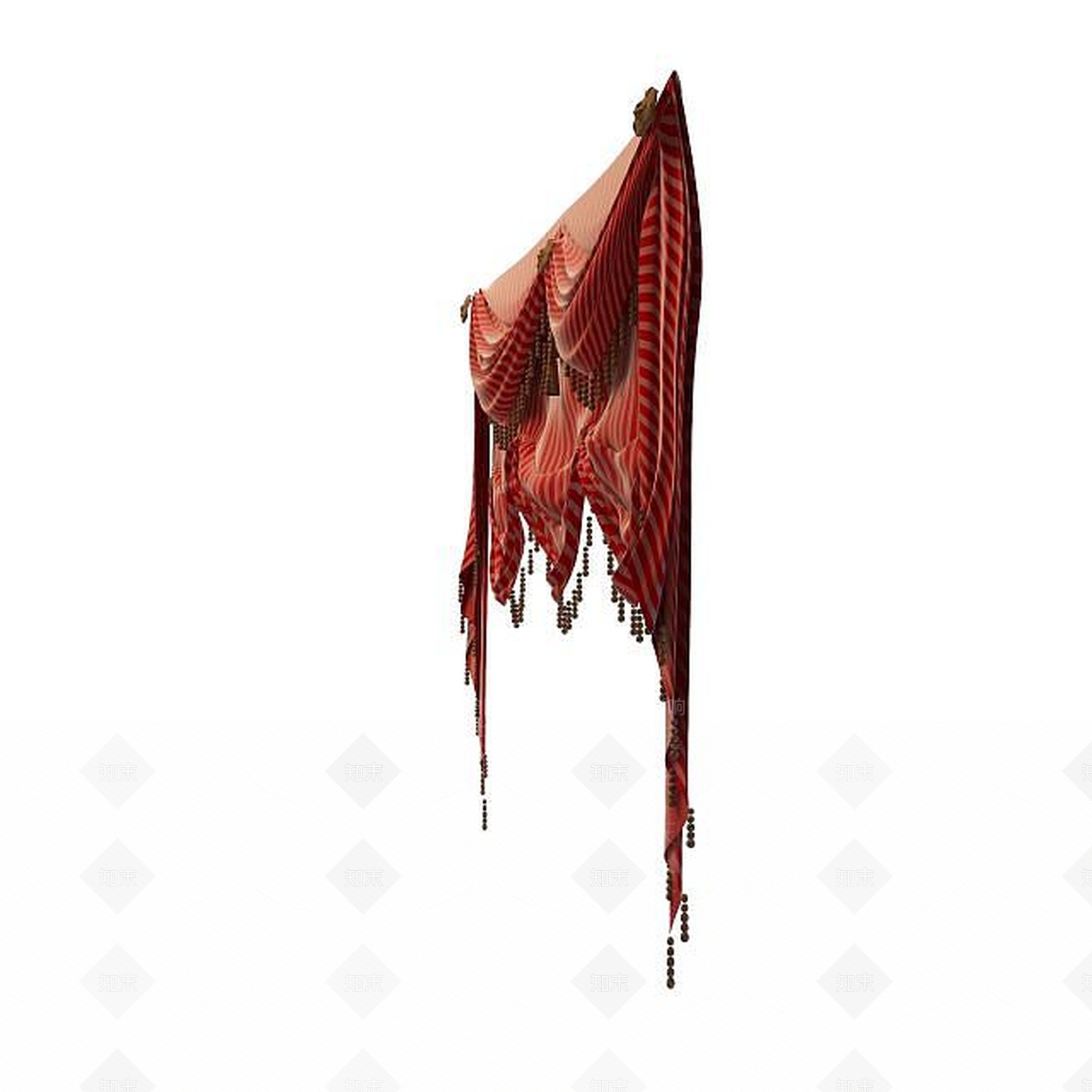 欧式古典欧式窗帘3D模型下载【ID:1195449878】