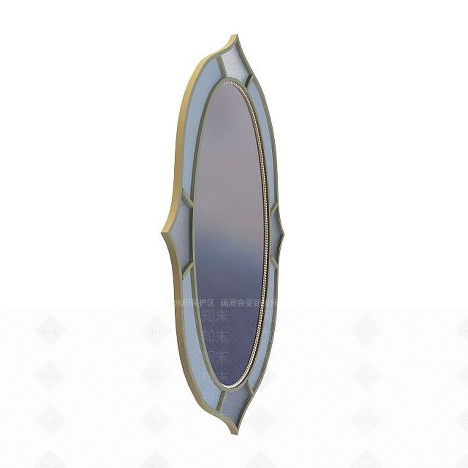 现代古典欧式镜子3D模型下载【ID:1195449929】