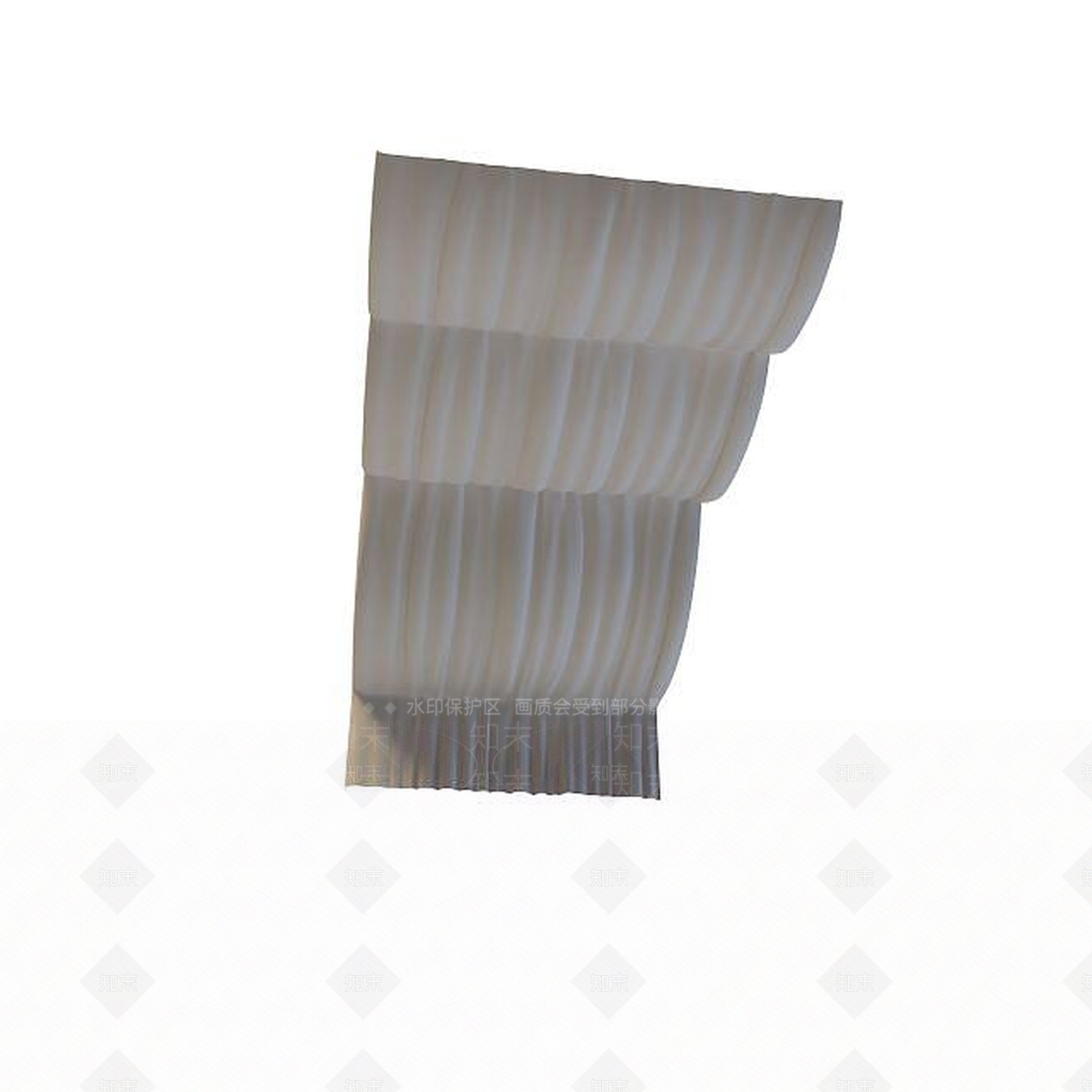 现代天花布帘3D模型下载【ID:1195450208】