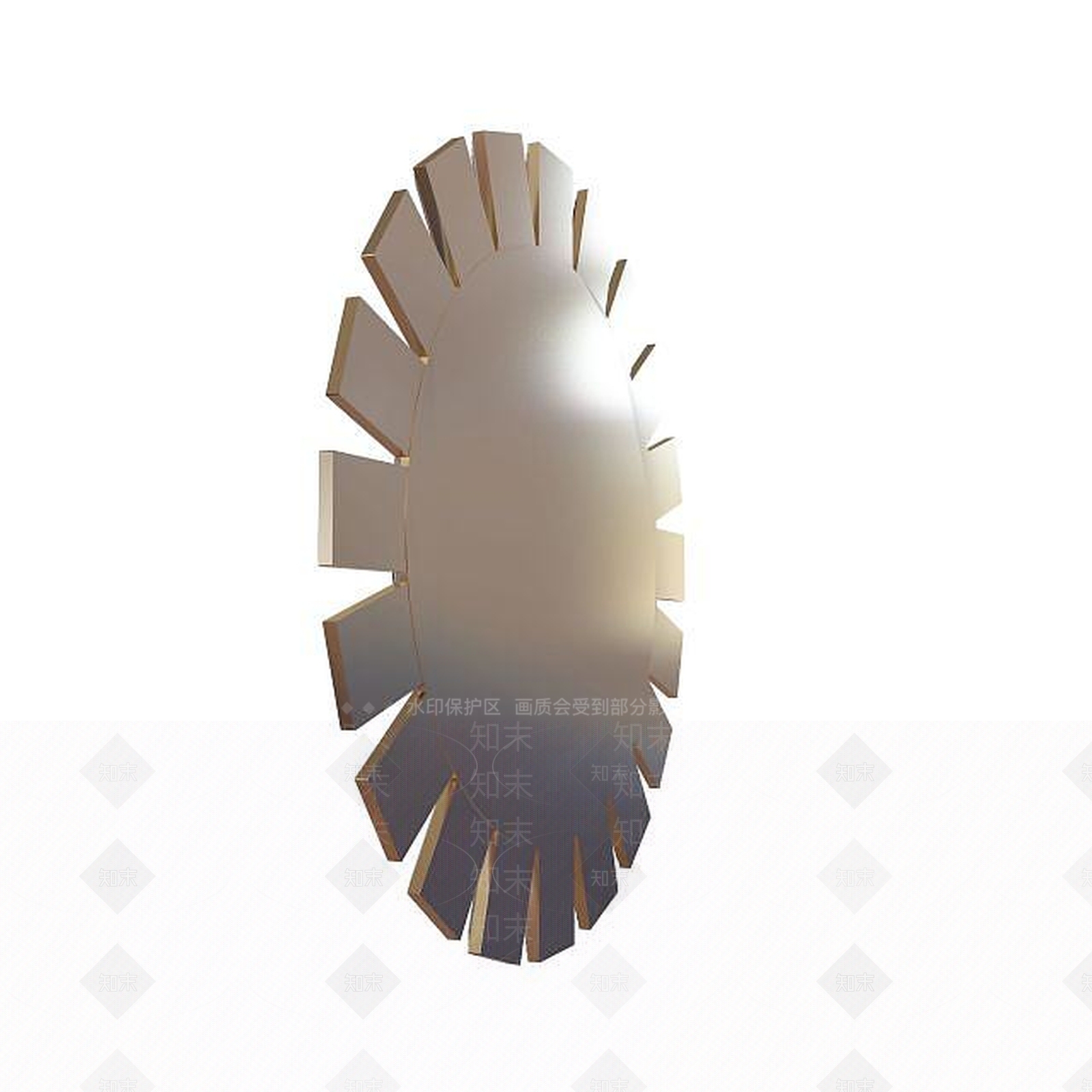 现代古典欧式镜子3D模型下载【ID:1195450725】