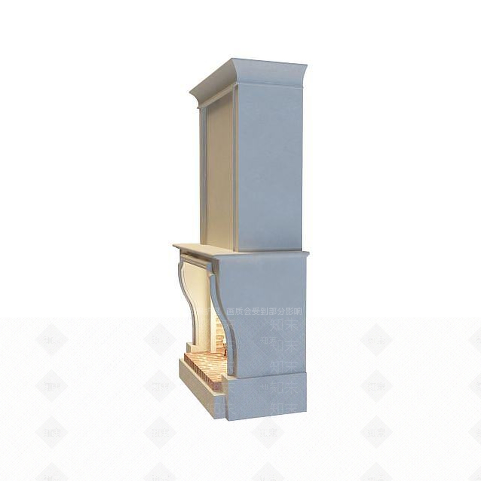 现代壁炉3D模型下载【ID:1195450917】