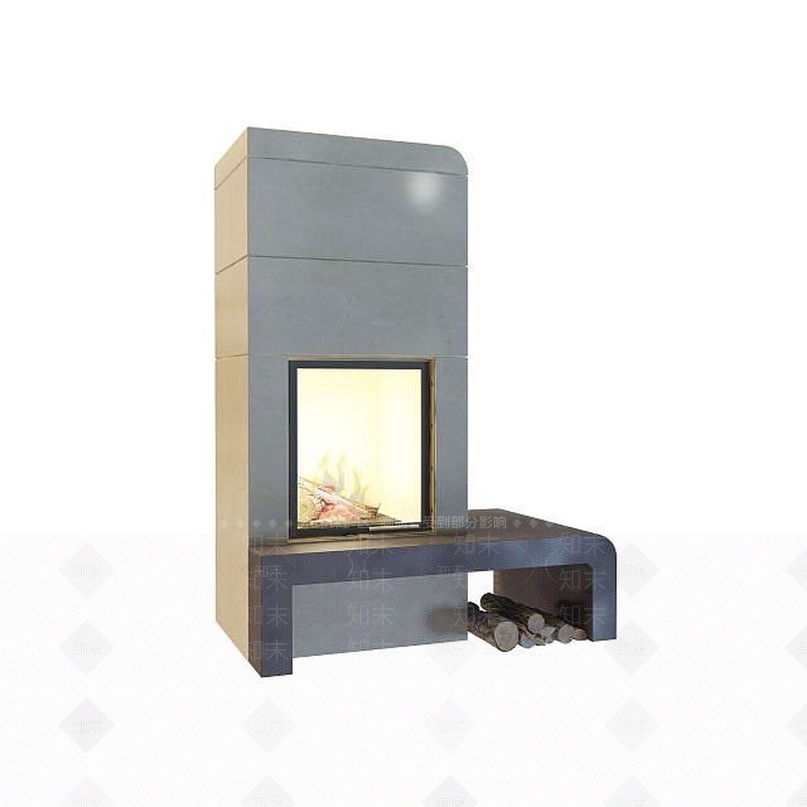 现代壁炉3D模型下载【ID:1195451101】