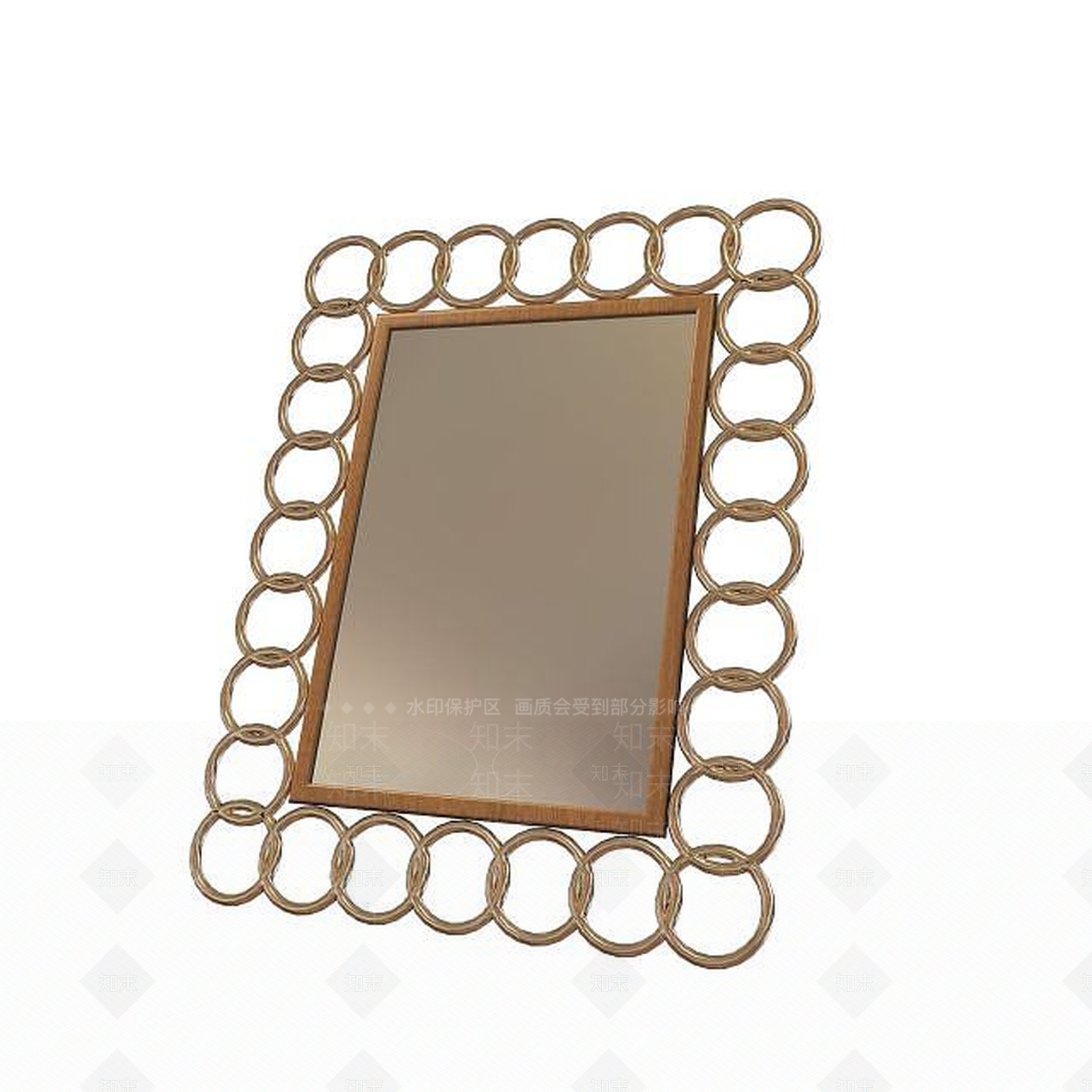 现代古典欧式镜子3D模型下载【ID:1195451727】