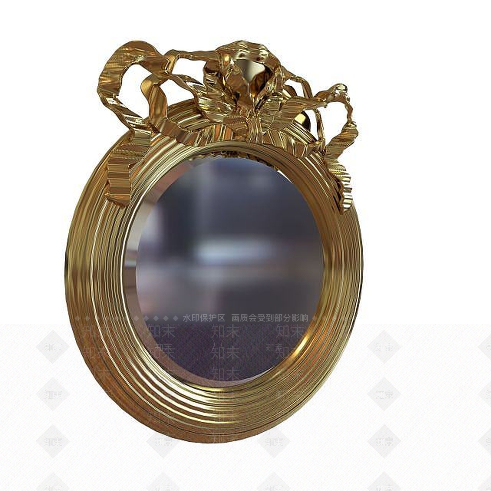 欧式古典欧式镜子3D模型下载【ID:1195454816】