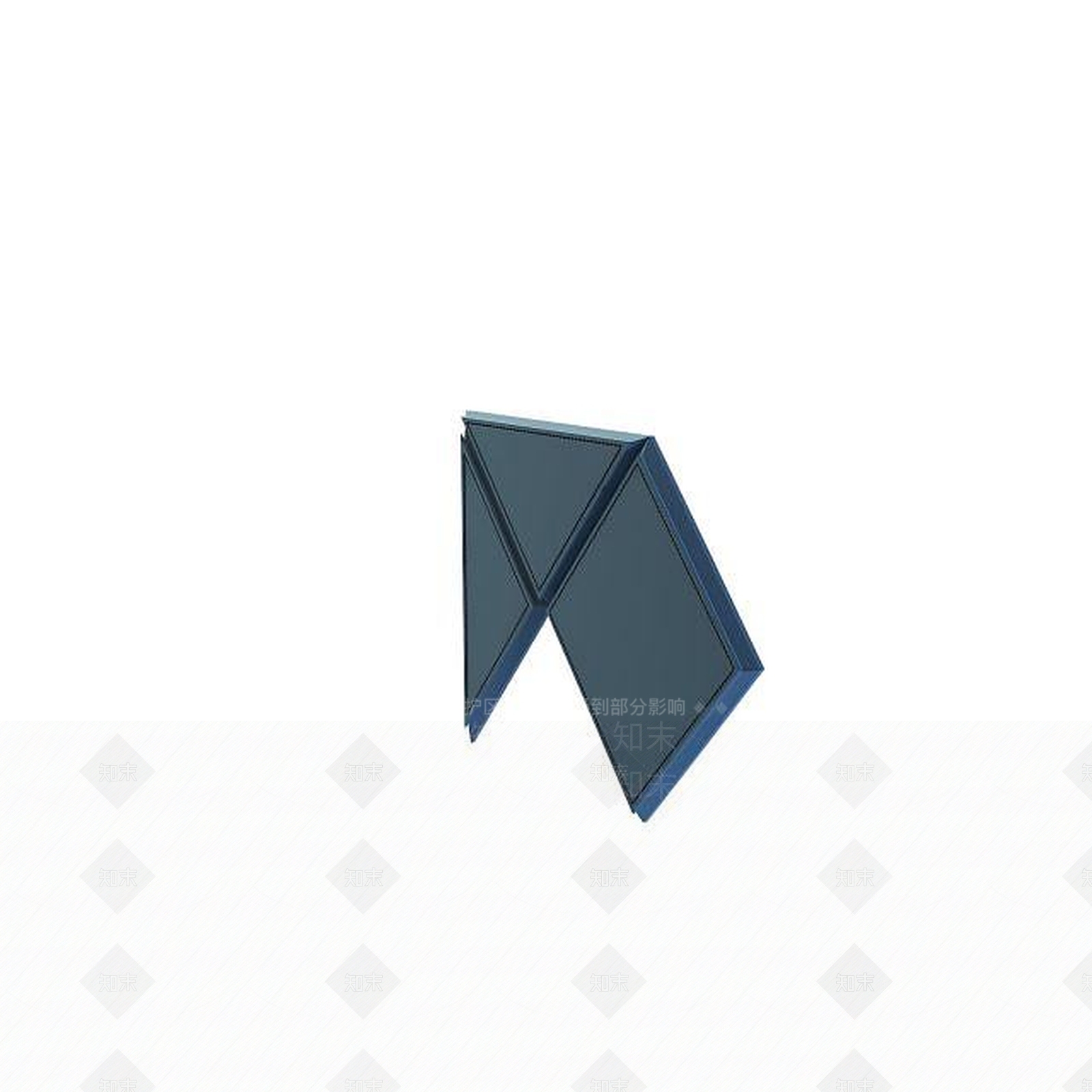 现代蓝色软包背景墙3D模型下载【ID:1195455454】