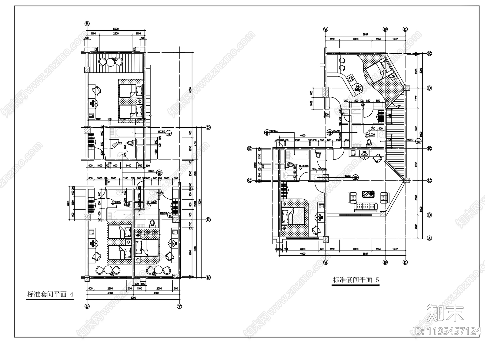 建筑平面布置图施工图下载【ID:1195457124】