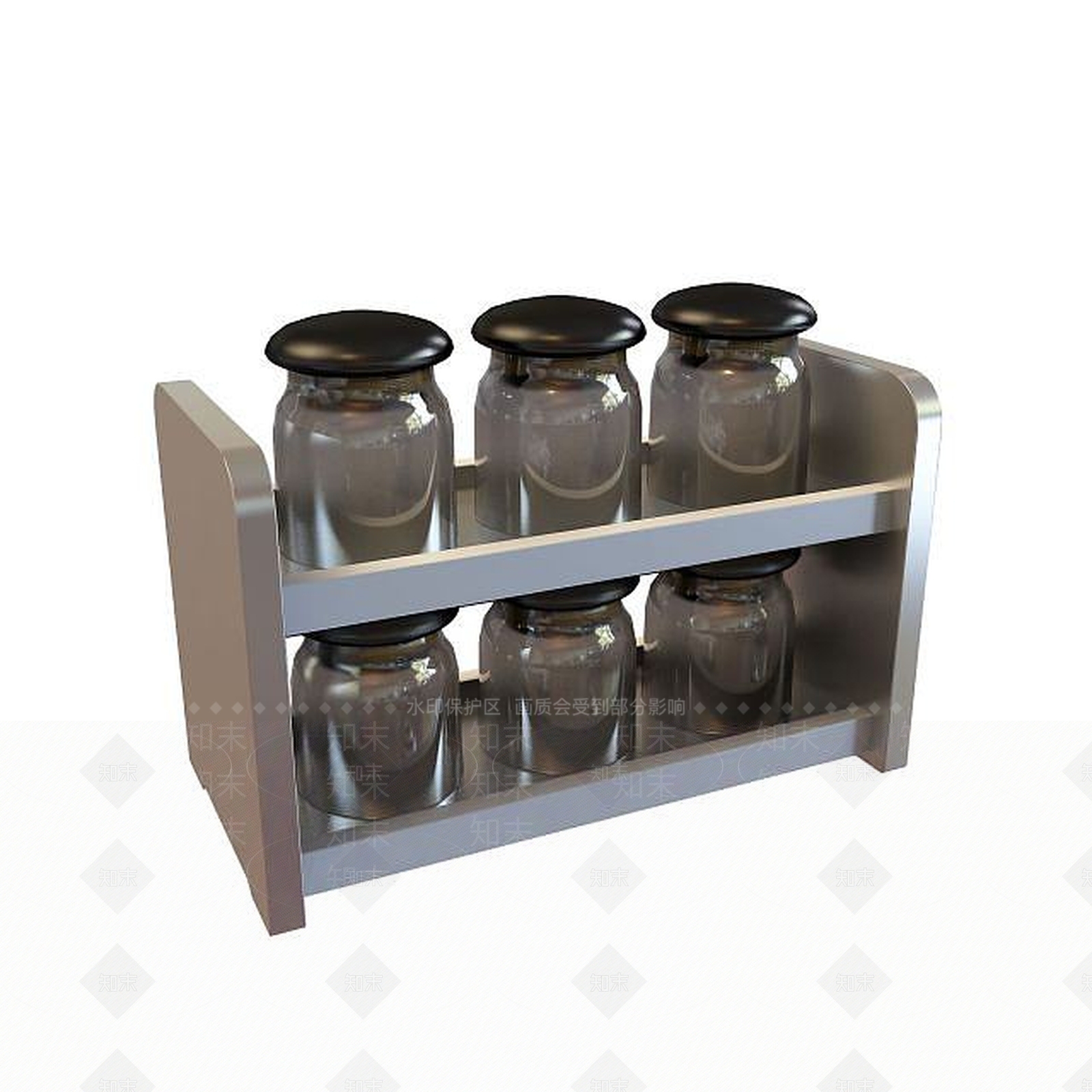 现代厨房用具3D模型下载【ID:1195457535】