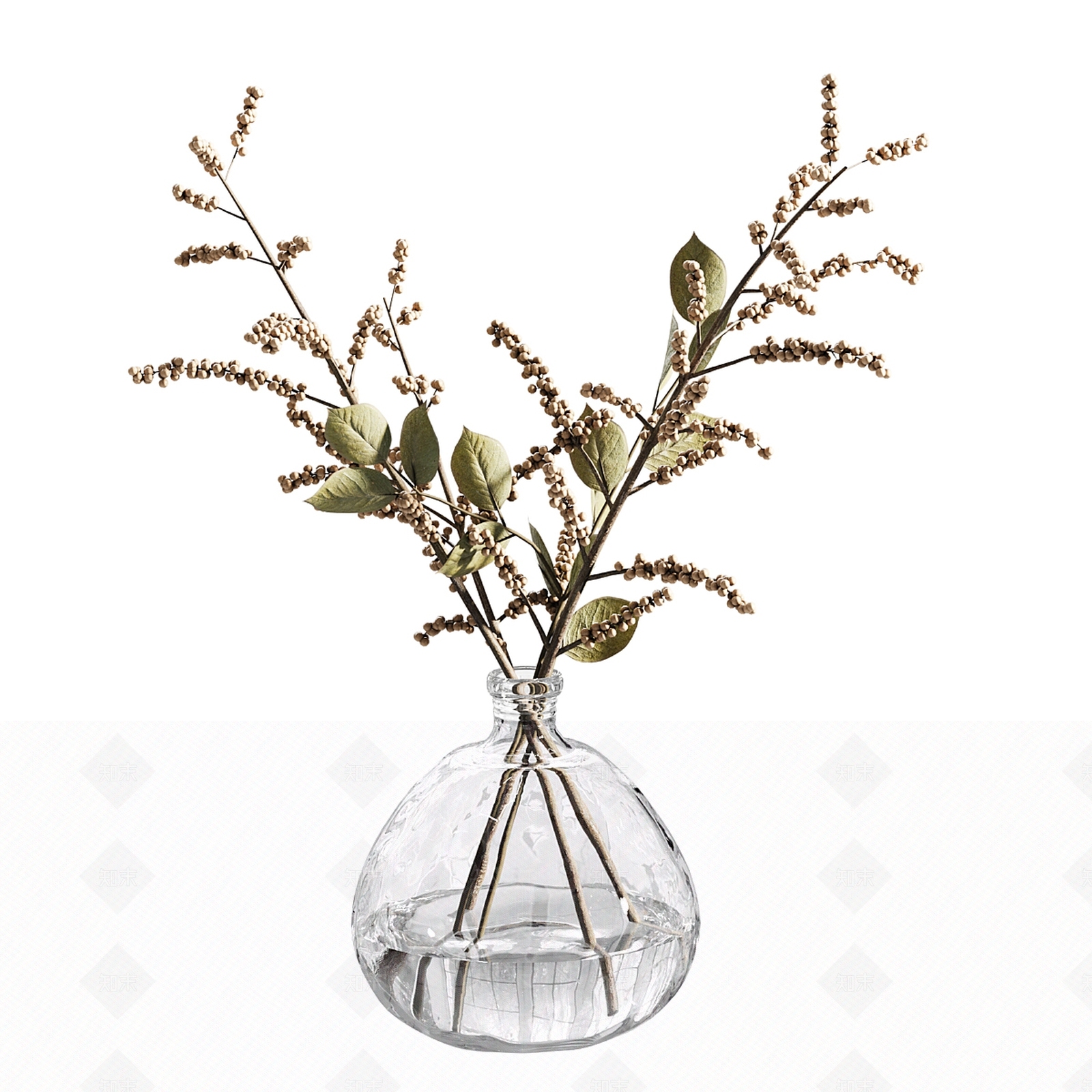 现代极简花艺3D模型下载【ID:1195457990】