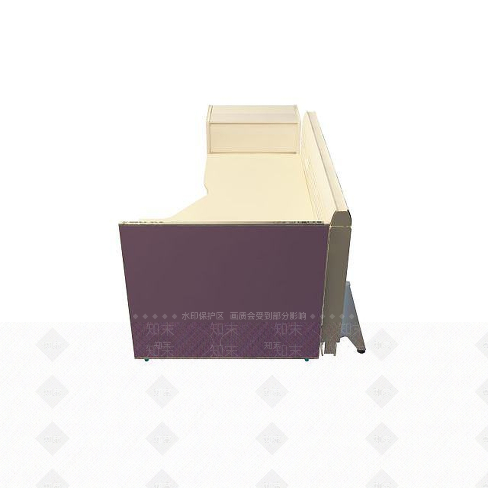 现代时尚办公桌3D模型下载【ID:1195459282】