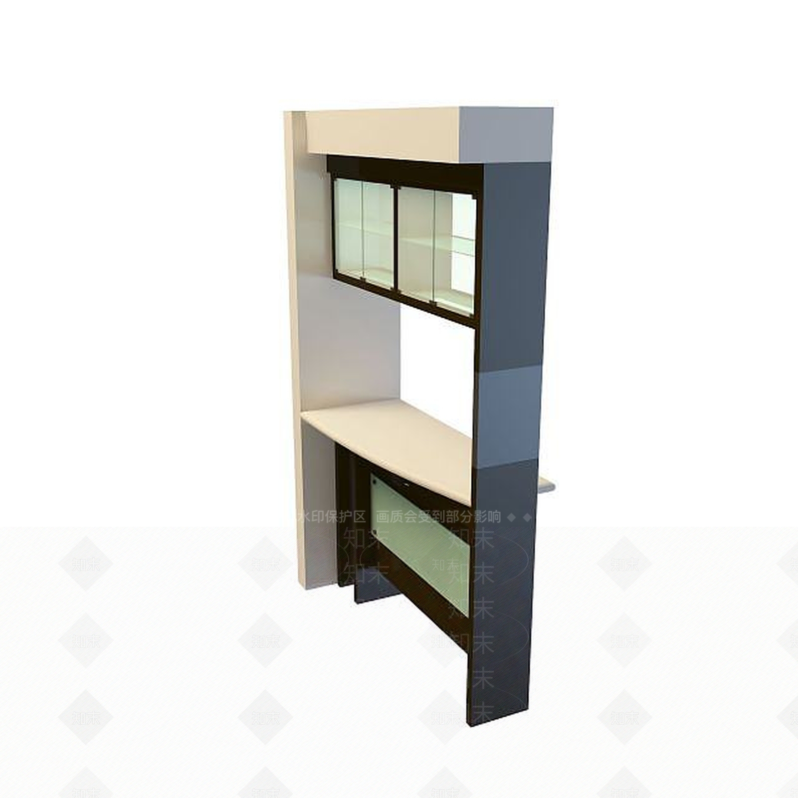 现代吧台3D模型下载【ID:1195460463】
