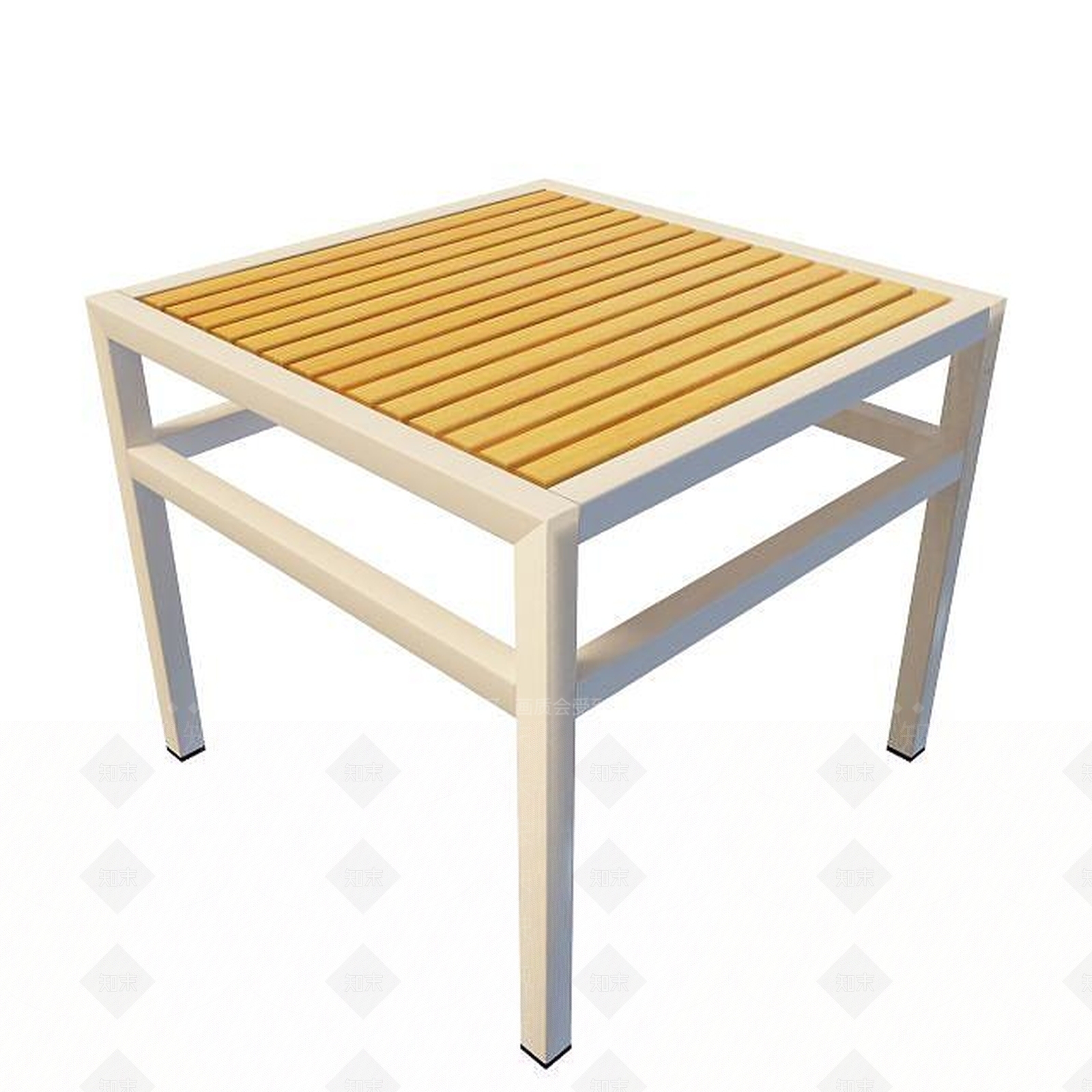 现代时尚木板桌3D模型下载【ID:1195460454】