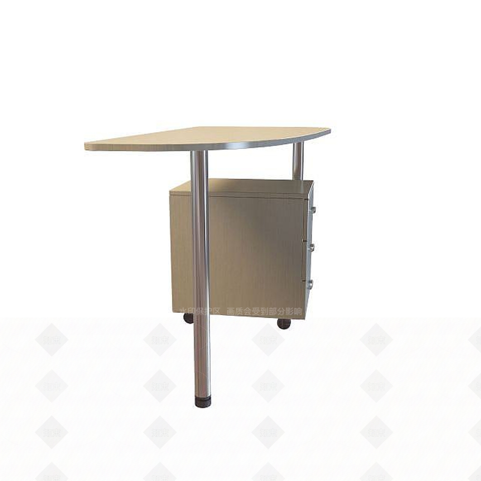 现代简约办公桌3D模型下载【ID:1195460578】