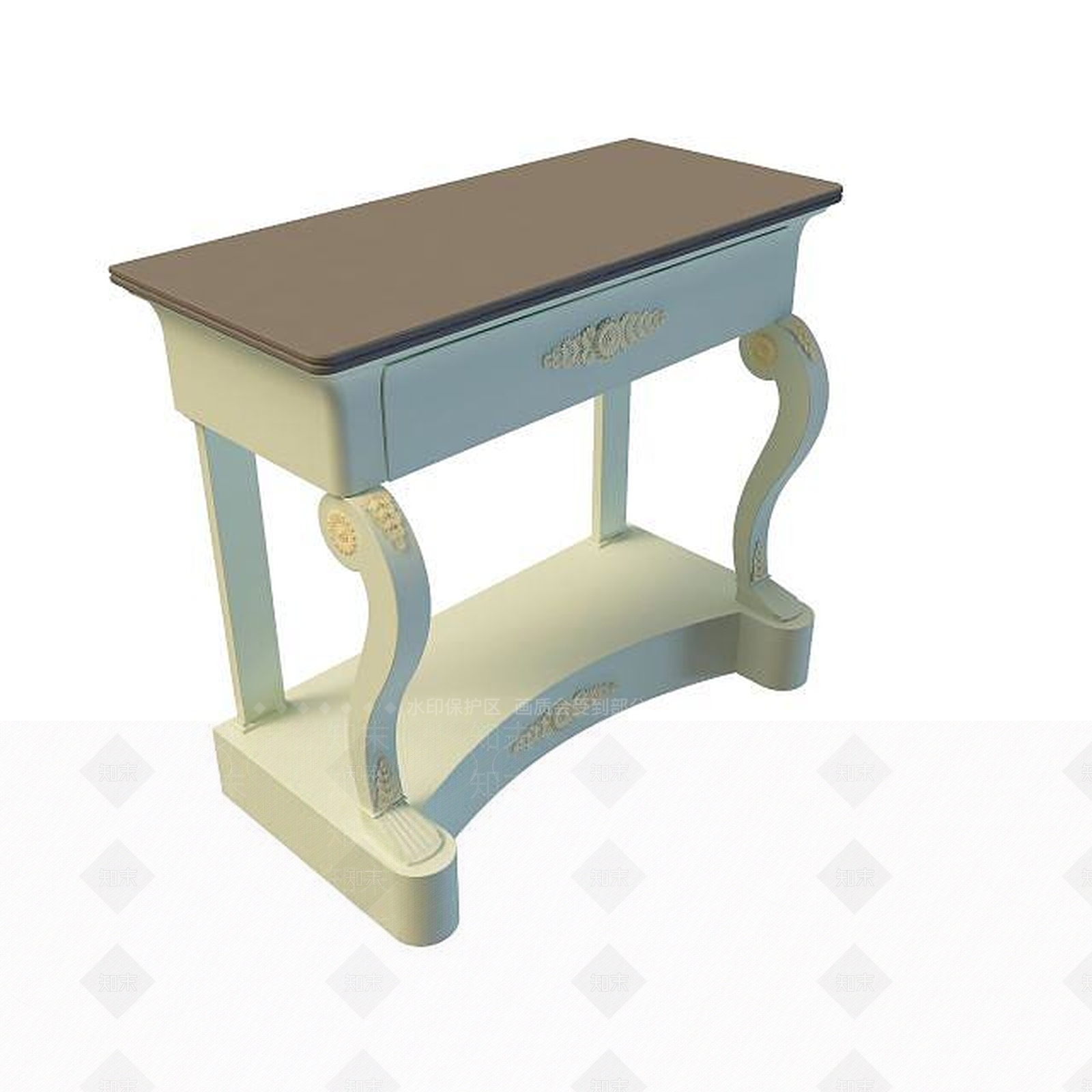 现代边几桌子3D模型下载【ID:1195461589】
