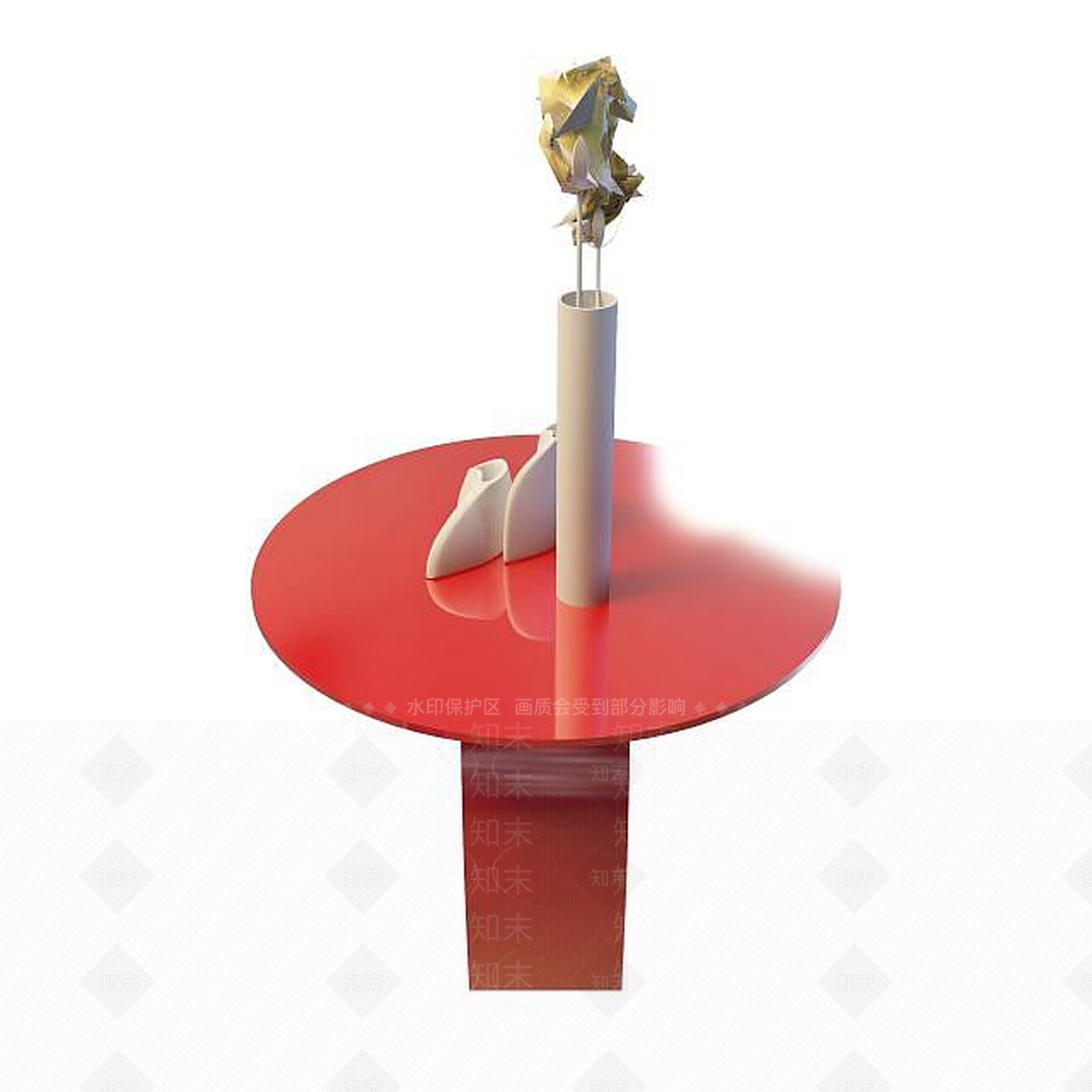 现代圆桌3D模型下载【ID:1195462367】