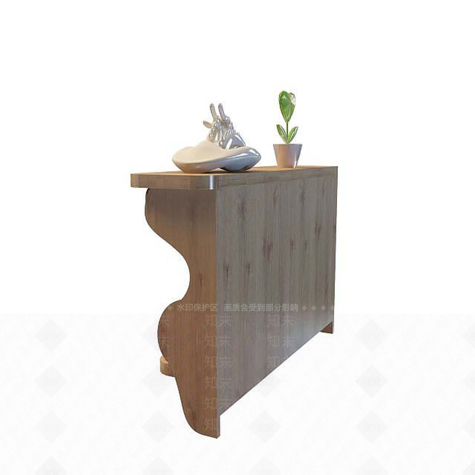现代雕花边几3D模型下载【ID:1195462682】