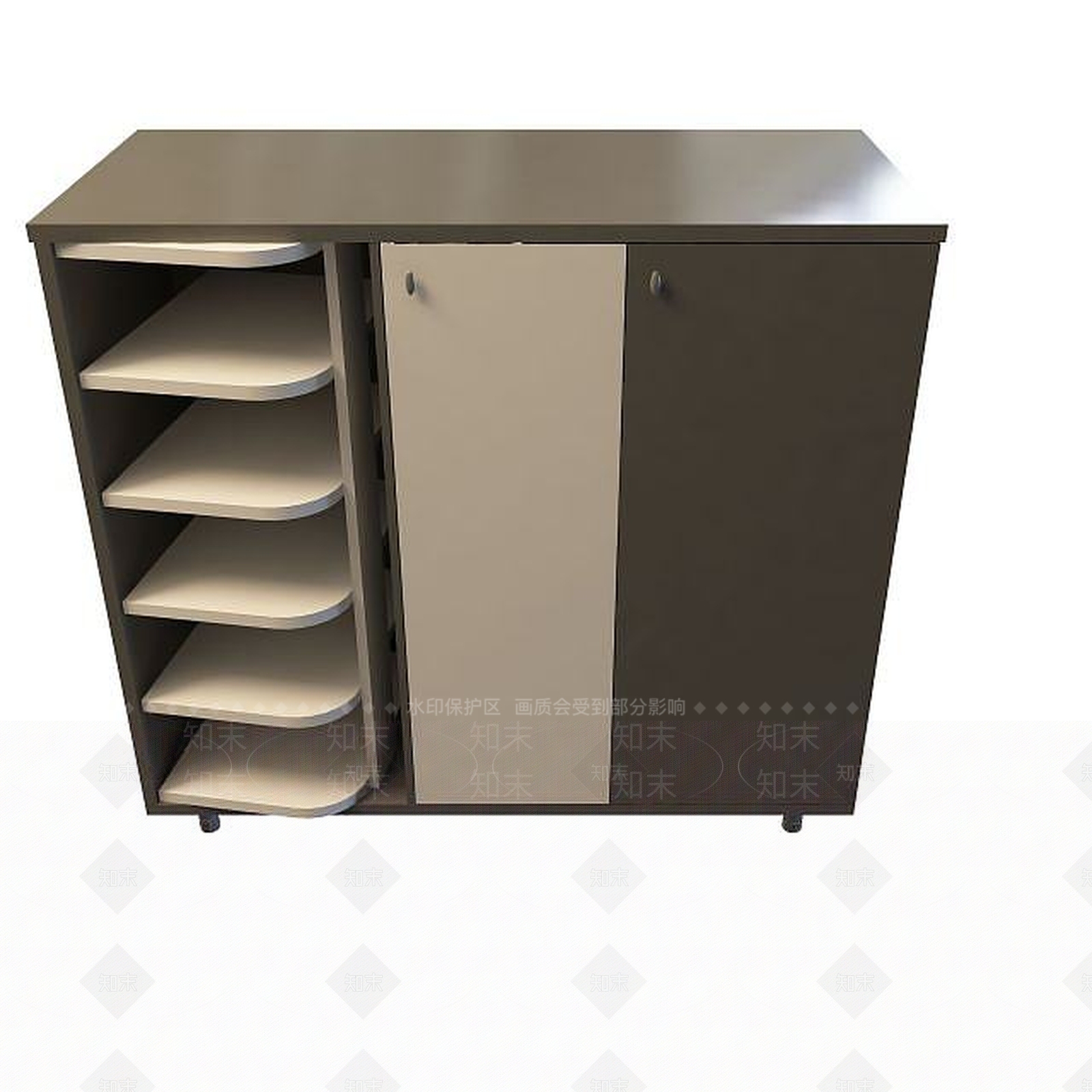 现代卧室衣柜3D模型下载【ID:1195462606】