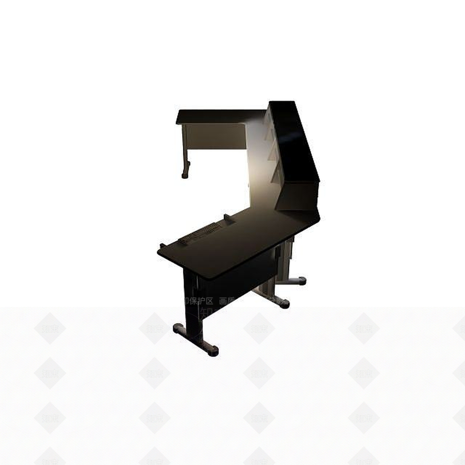 现代高档办公桌3D模型下载【ID:1195462668】