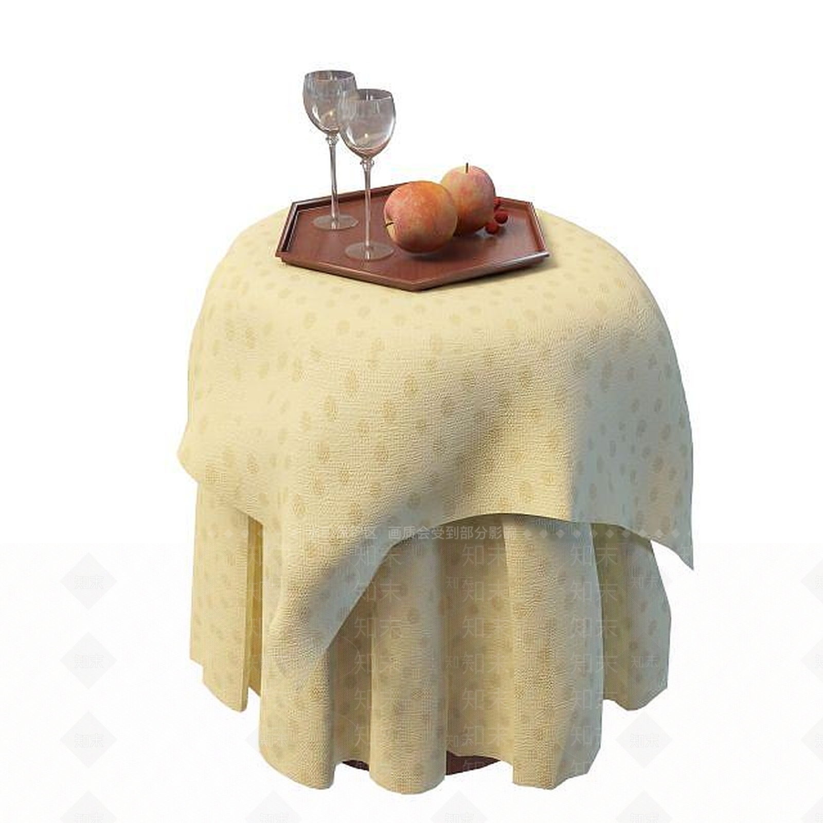 现代圆桌3D模型下载【ID:1195462728】