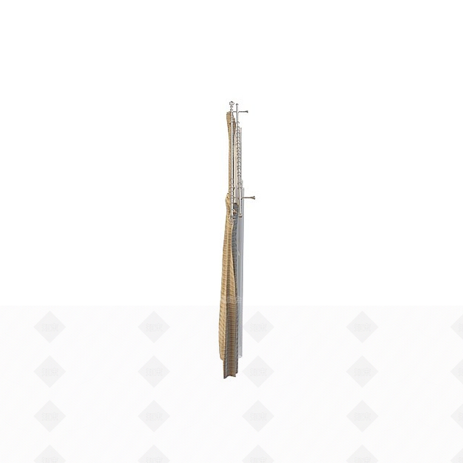 现代窗帘3D模型下载【ID:1195586970】
