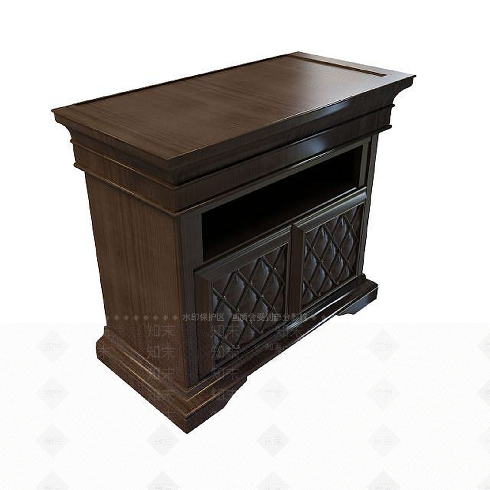 中式仿古边柜3D模型下载【ID:1195463496】