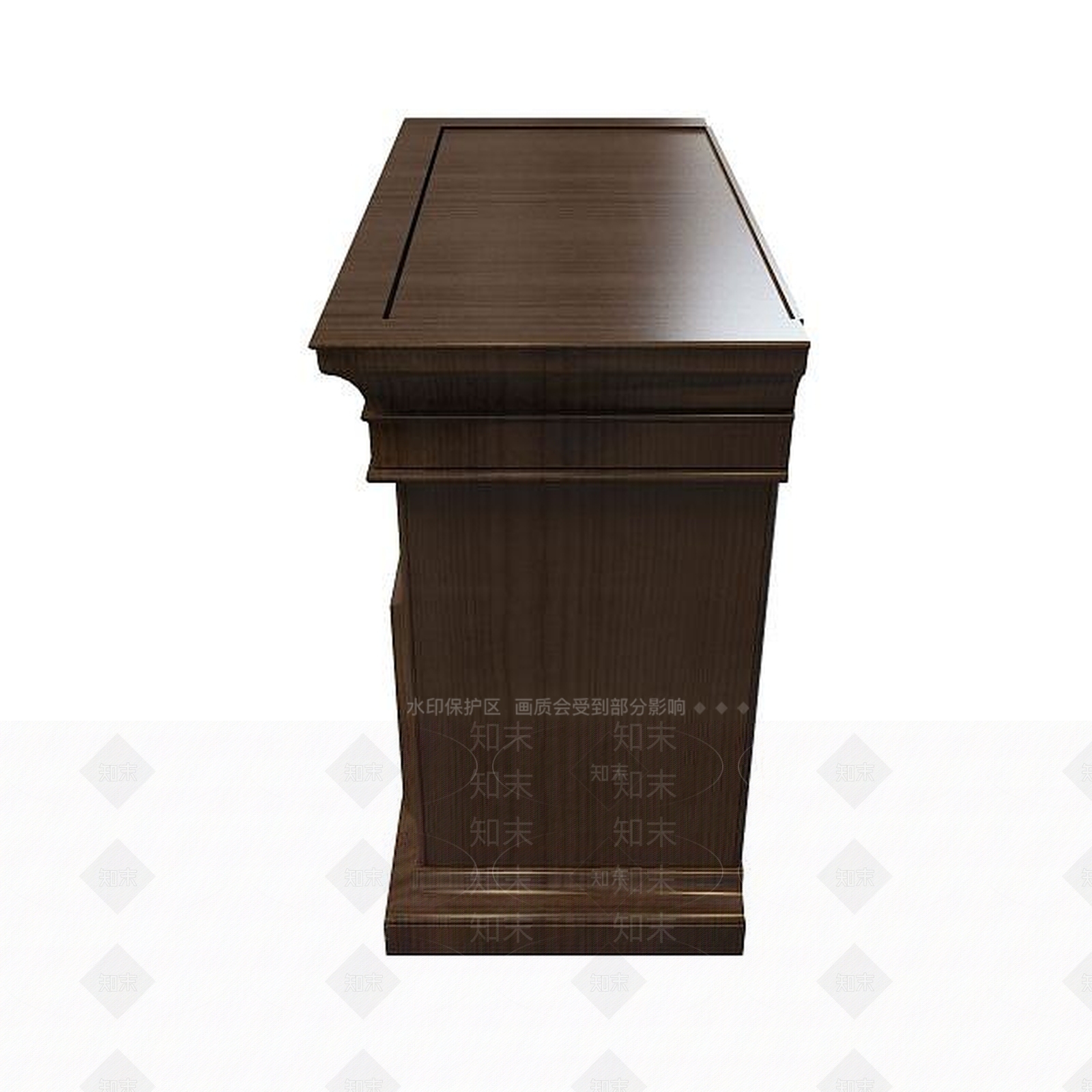 中式仿古边柜3D模型下载【ID:1195463496】