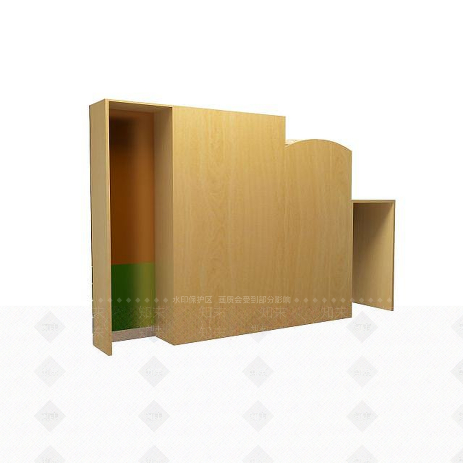 现代学生床3D模型下载【ID:1195463721】