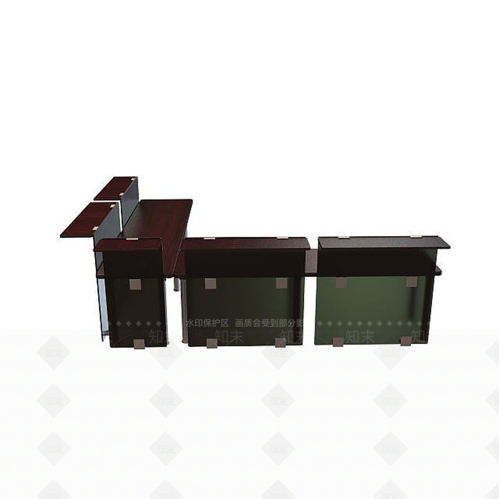 现代接待台3D模型下载【ID:1195463943】