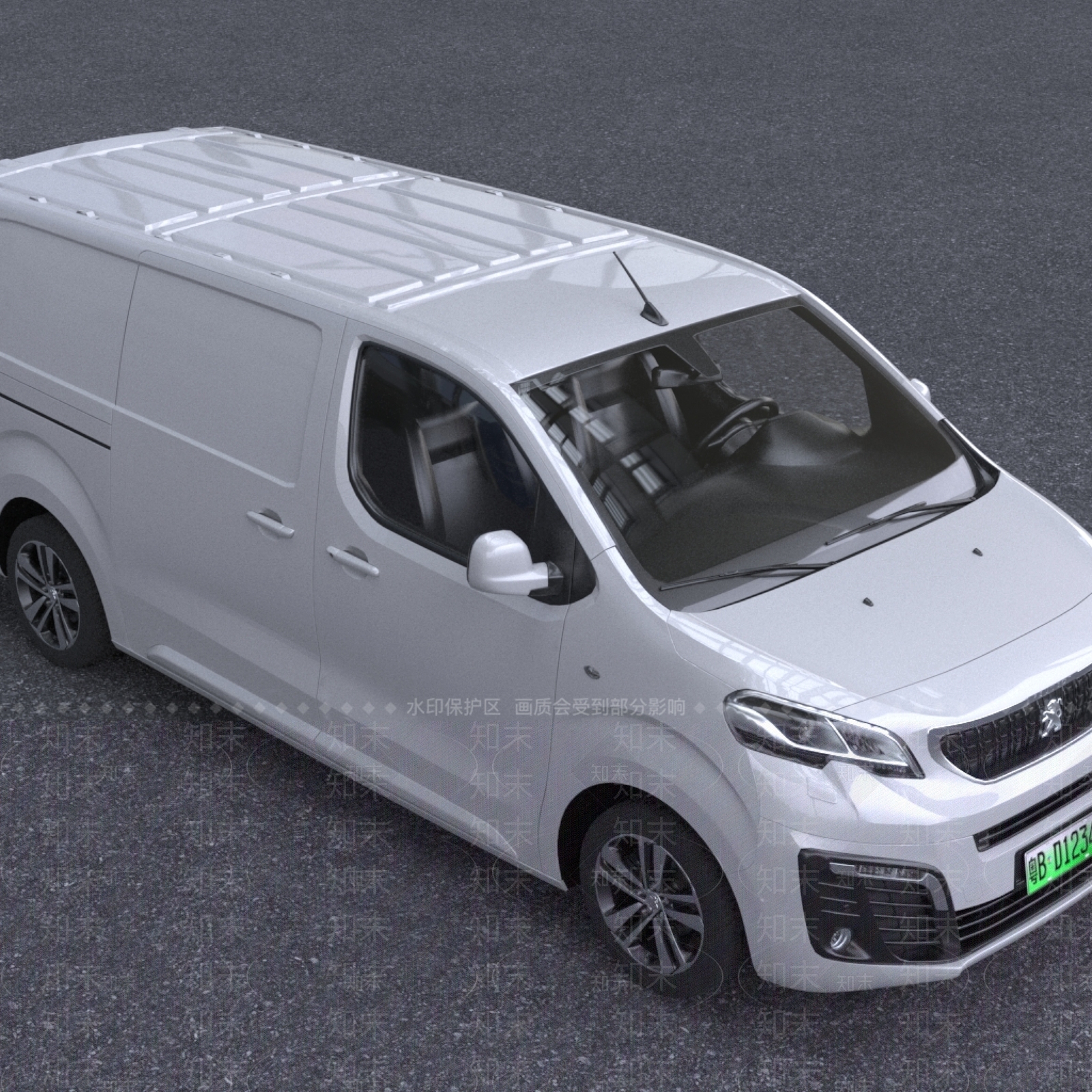 现代2022款标致Expert面包汽车3D模型下载【ID:1195464169】