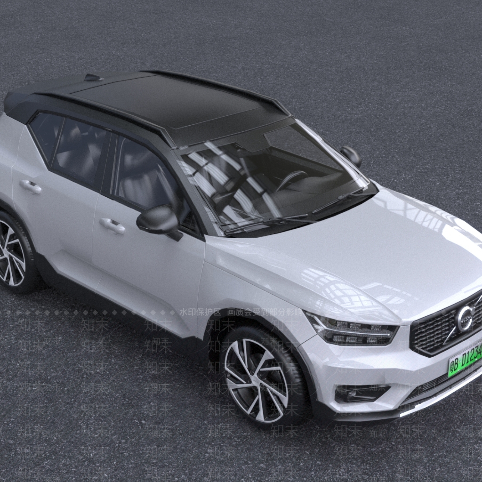 现代2022款沃尔沃XC40汽车3D模型下载【ID:1195464225】