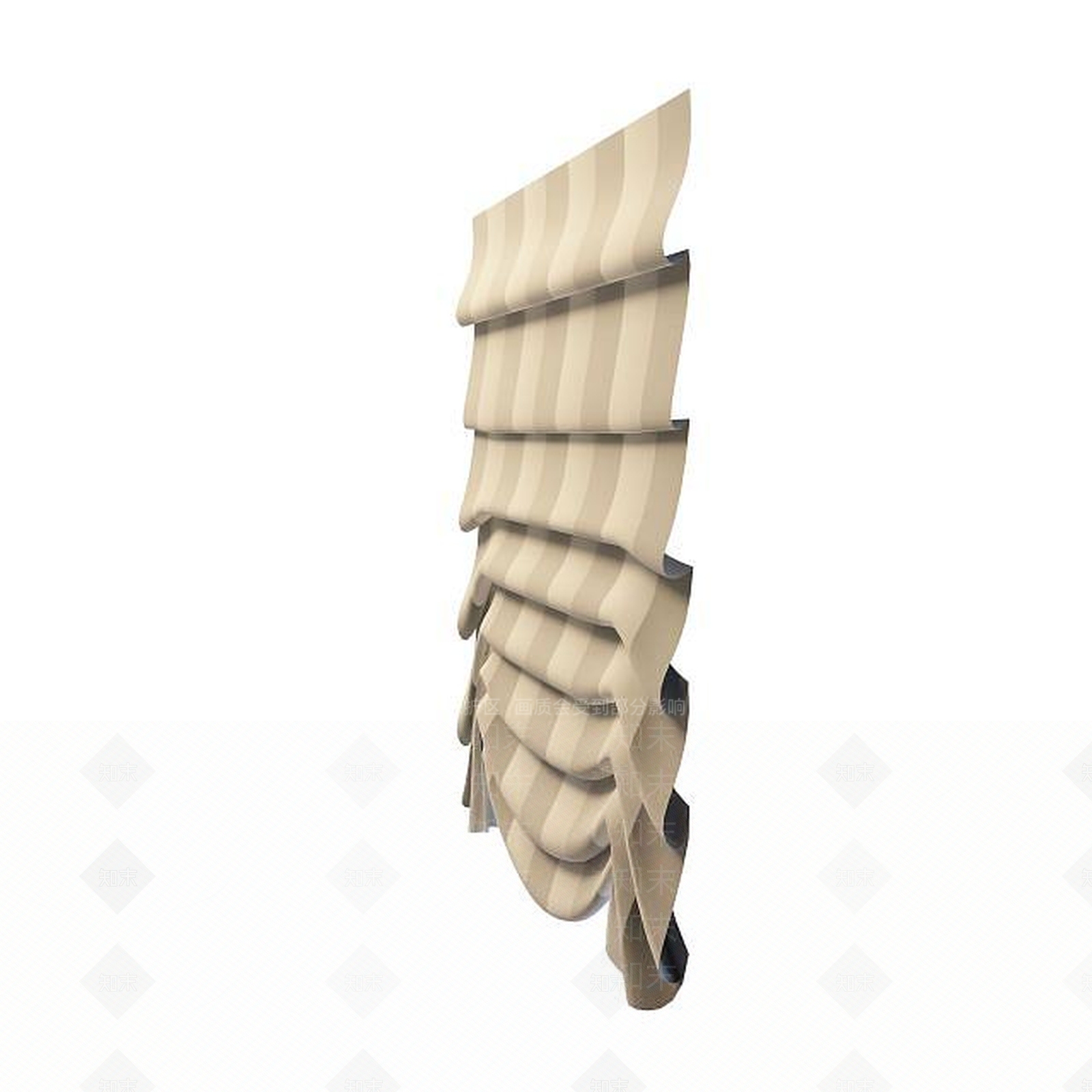 现代卧室窗帘3D模型下载【ID:1195464329】