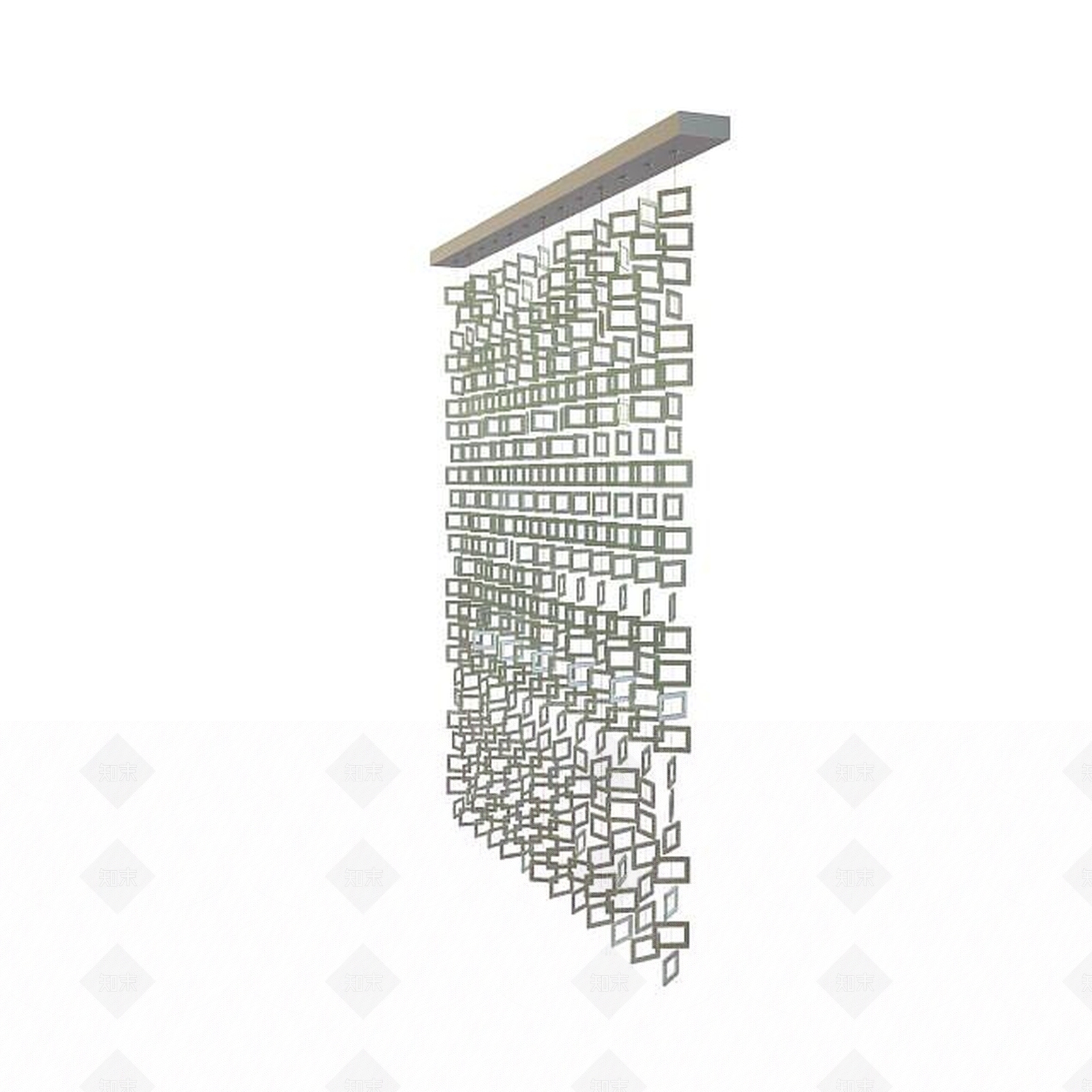 现代珠帘3D模型下载【ID:1195464405】