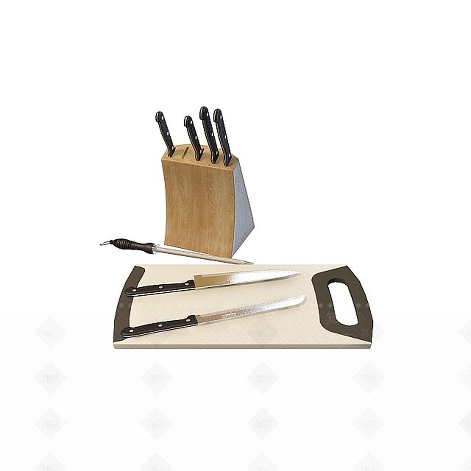 现代厨具3D模型下载【ID:1195465572】