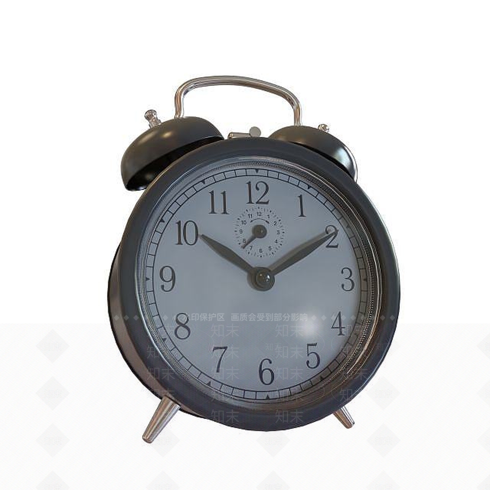 现代闹钟3D模型下载【ID:1195465953】