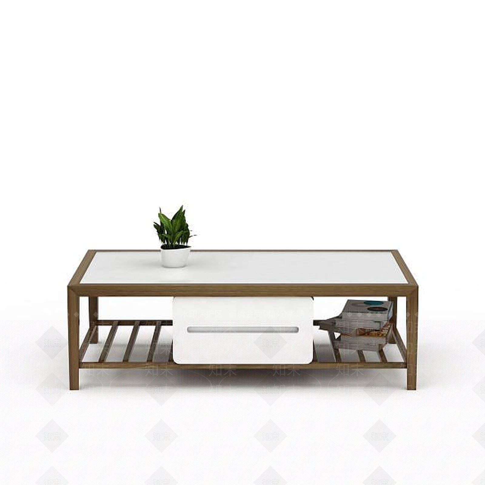 现代书桌3D模型下载【ID:1195466644】