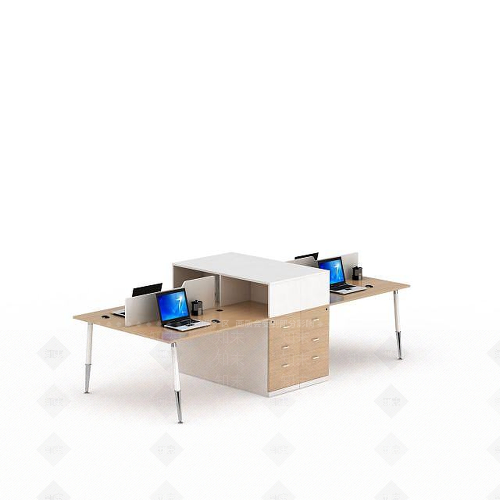 现代书桌3D模型下载【ID:1195466928】