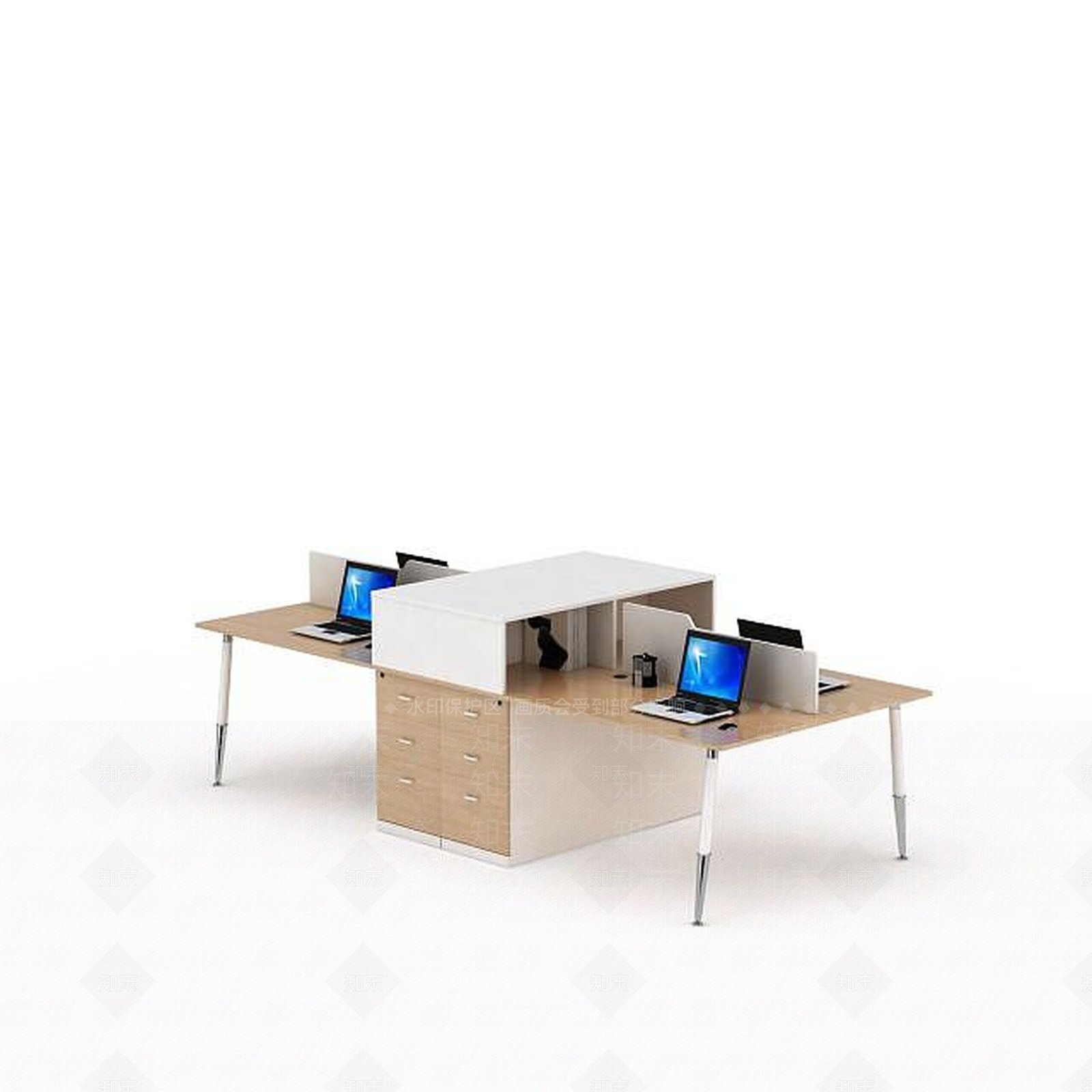 现代书桌3D模型下载【ID:1195466928】