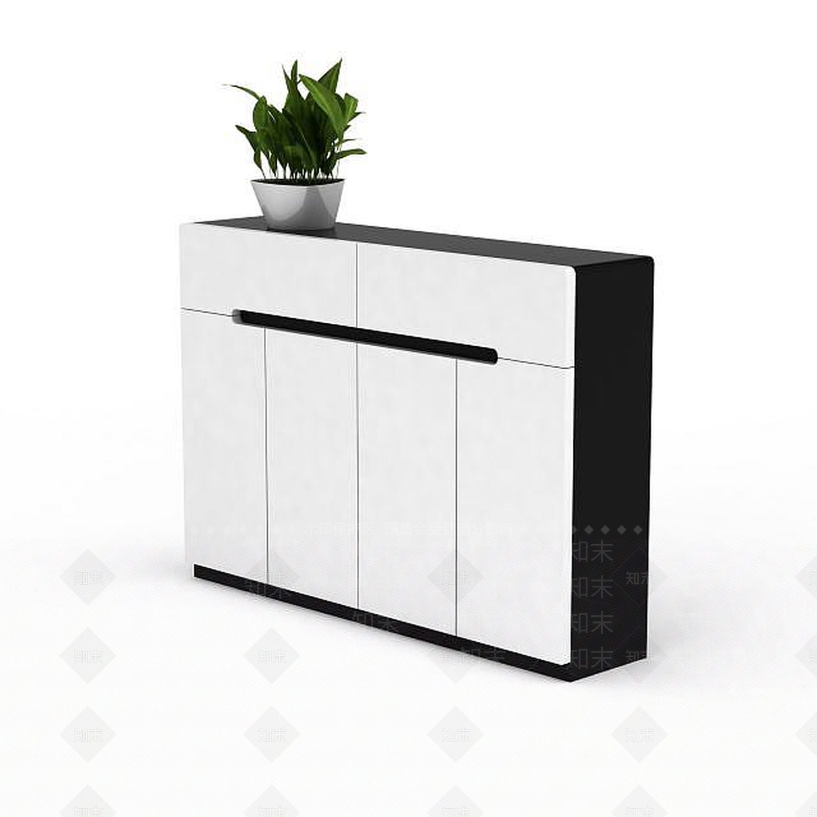 现代衣柜3D模型下载【ID:1195467745】