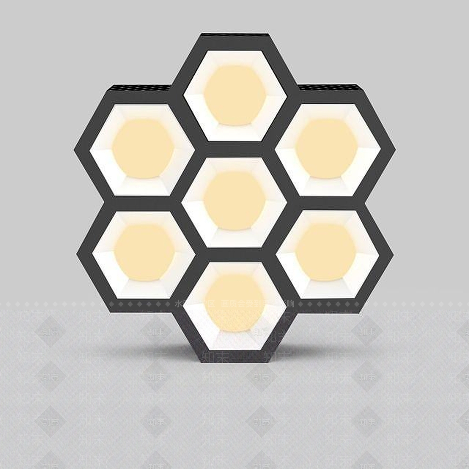 现代灯具组合3D模型下载【ID:1195468968】