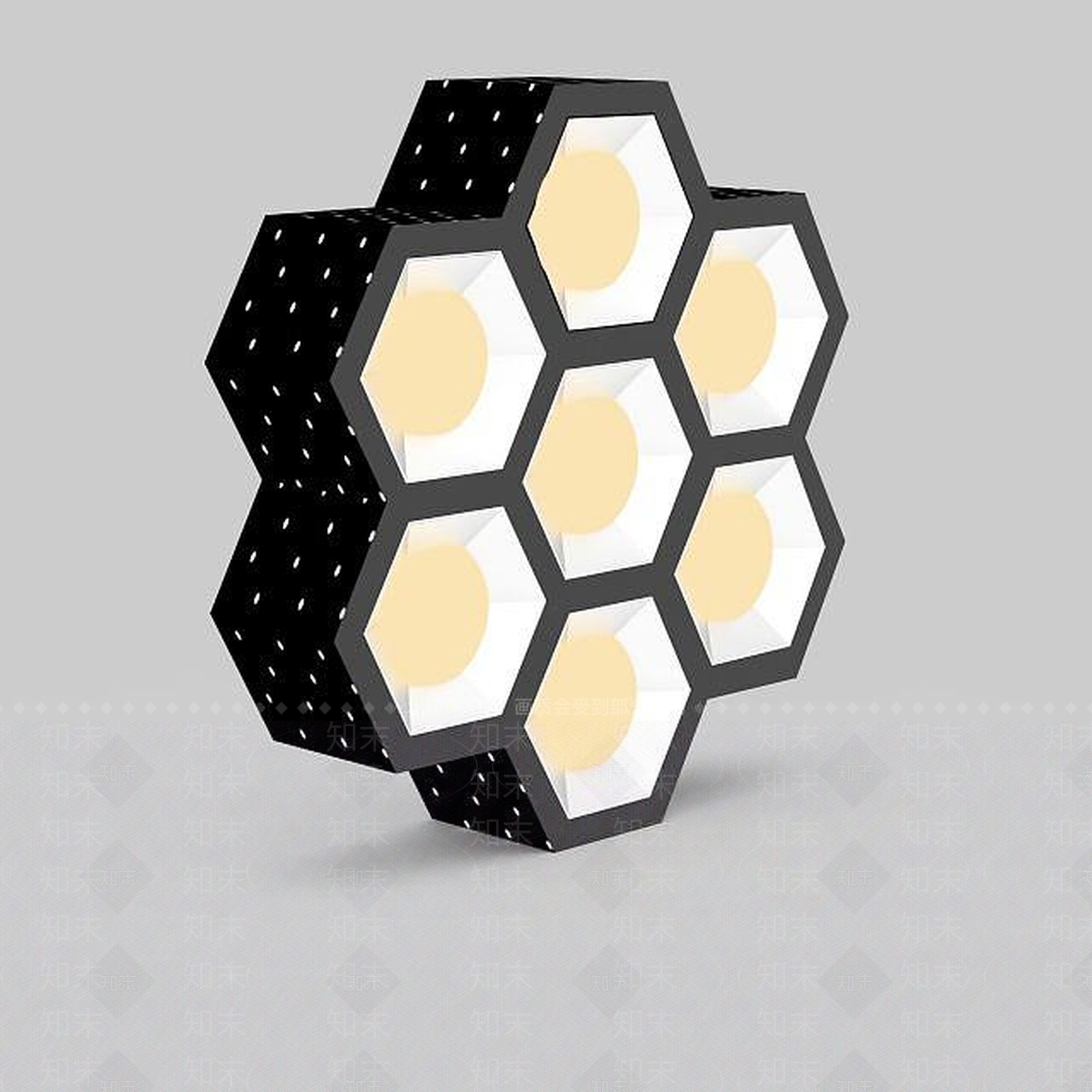现代灯具组合3D模型下载【ID:1195468968】