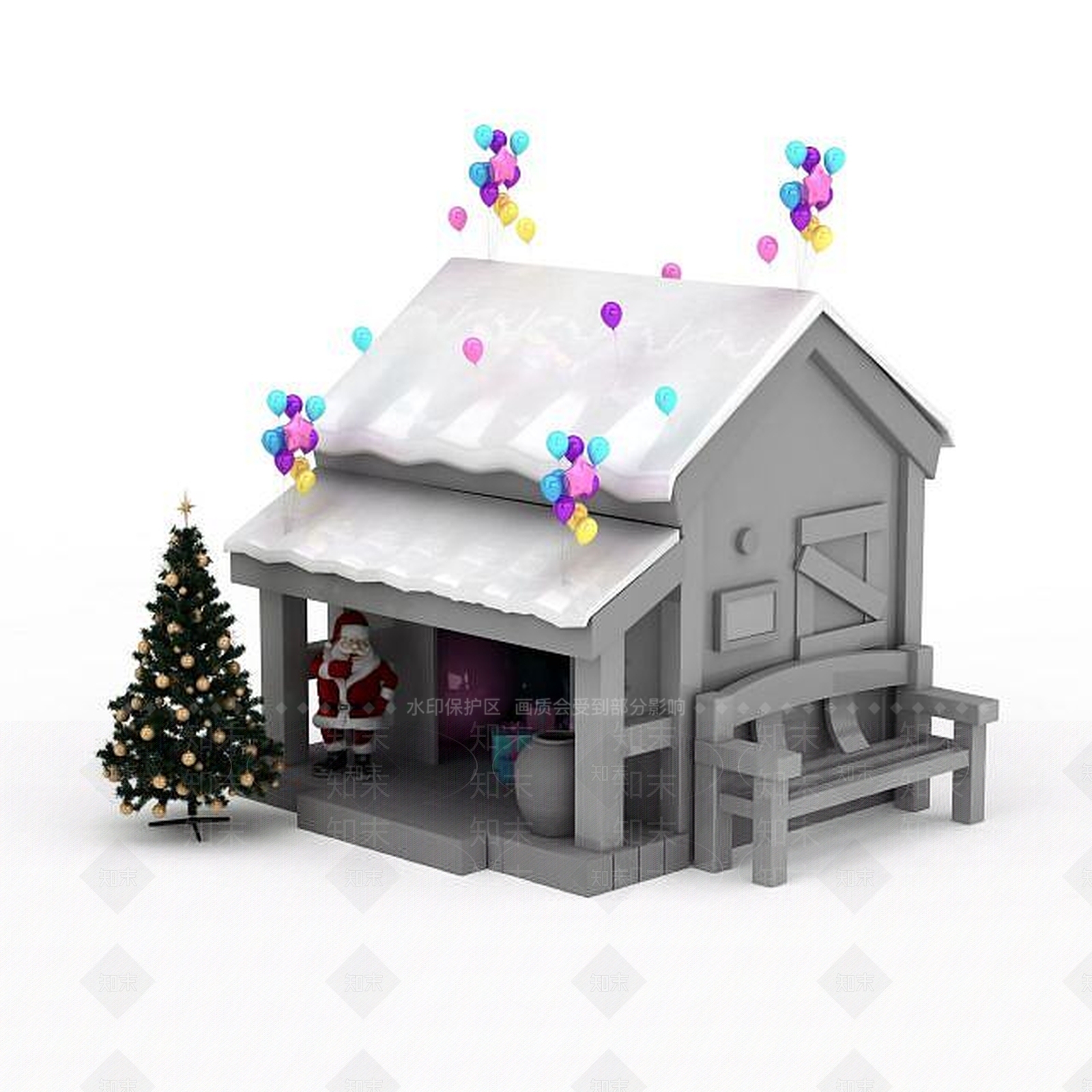 现代妆台妆凳3D模型下载【ID:1199933054】