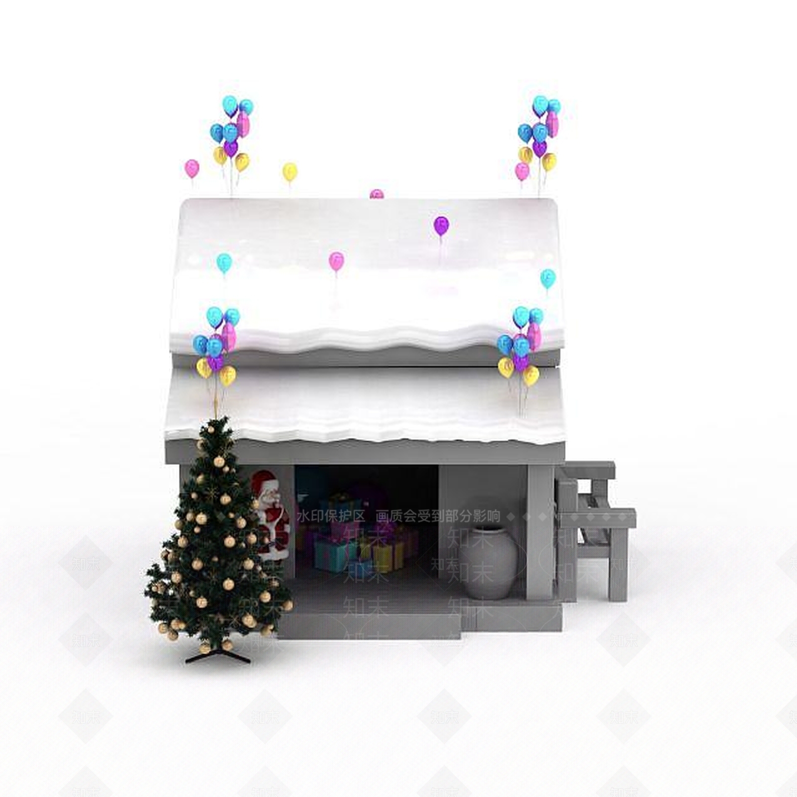 现代妆台妆凳3D模型下载【ID:1199933054】