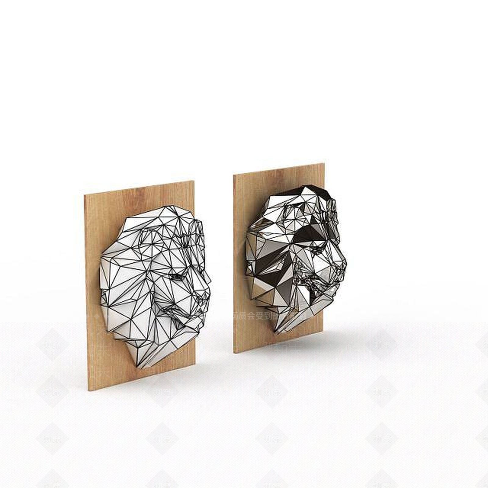 现代摆件组合3D模型下载【ID:1195471194】