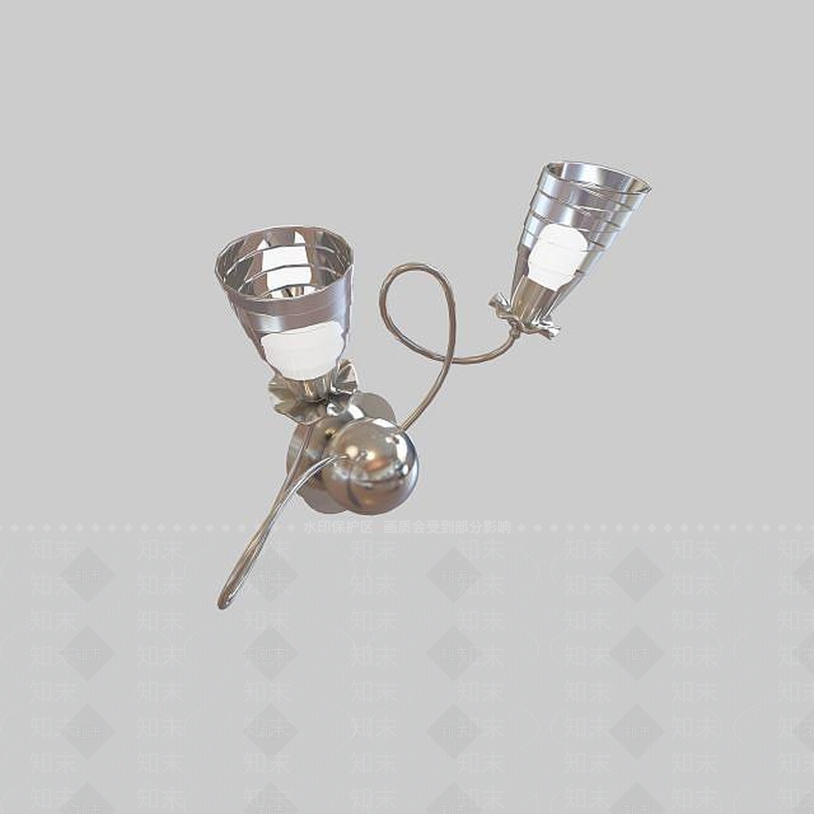 现代精致欧式壁灯3D模型下载【ID:1195471545】