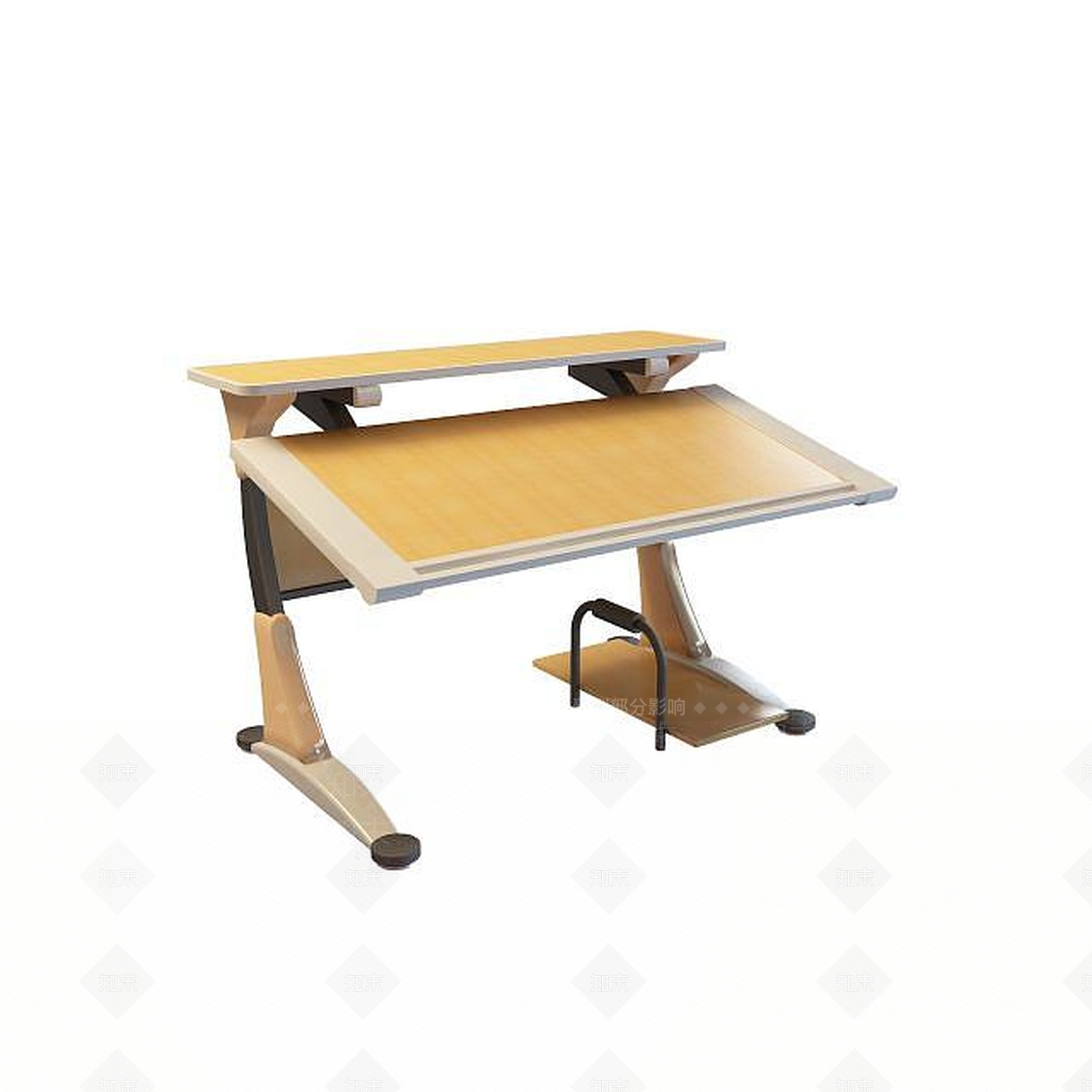 现代简约电脑桌3D模型下载【ID:1195472276】